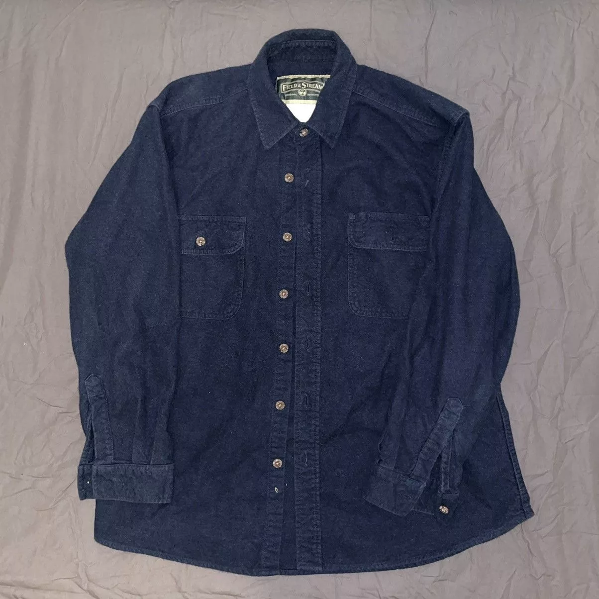 Field & Stream Light Jackets Field & Stream × Vintage Field and Stream Button-Up Light Jacket Blue