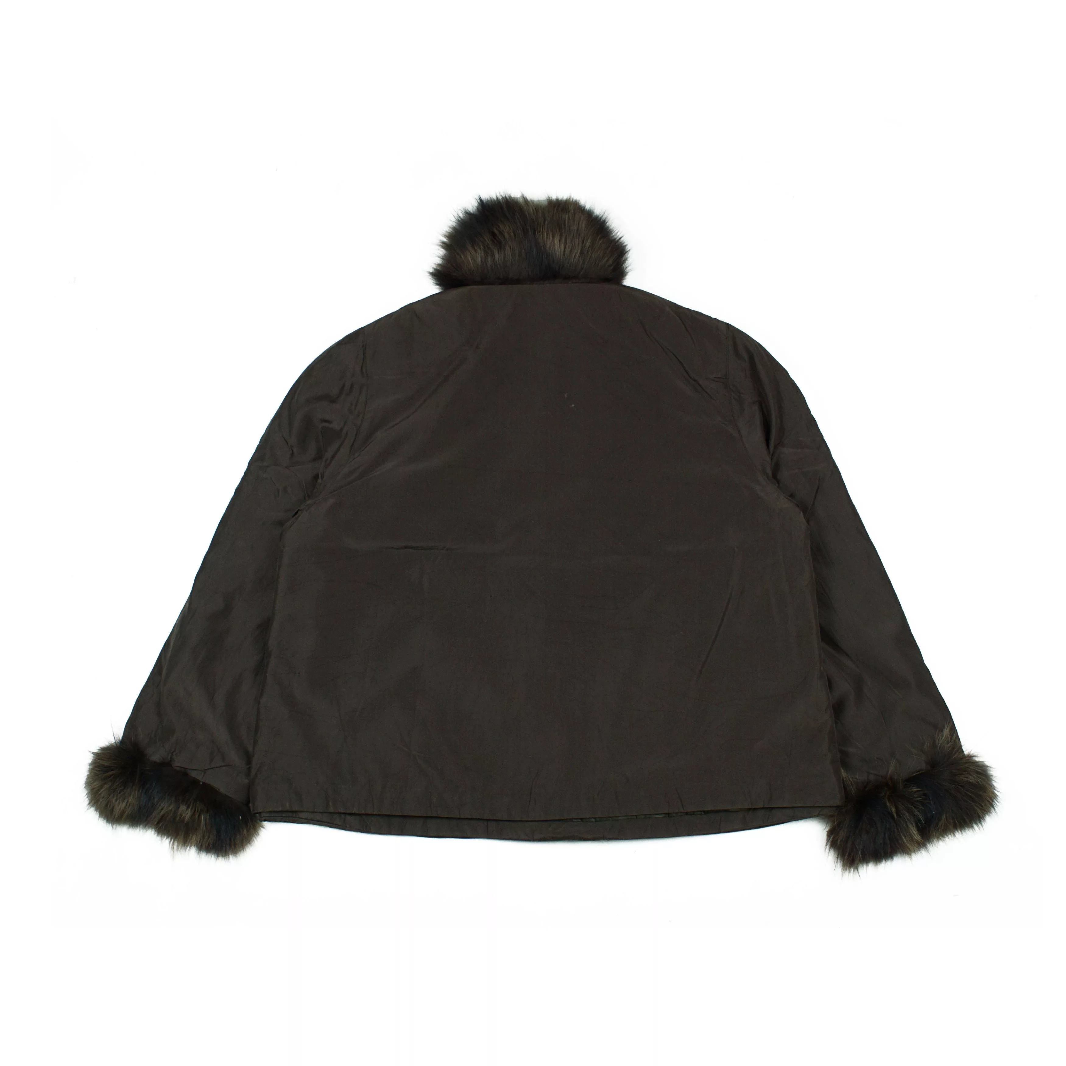 Balmain Jackets Balmain × Vintage Balmain Silk Blue Fox Fur Jacket Multi Luxury