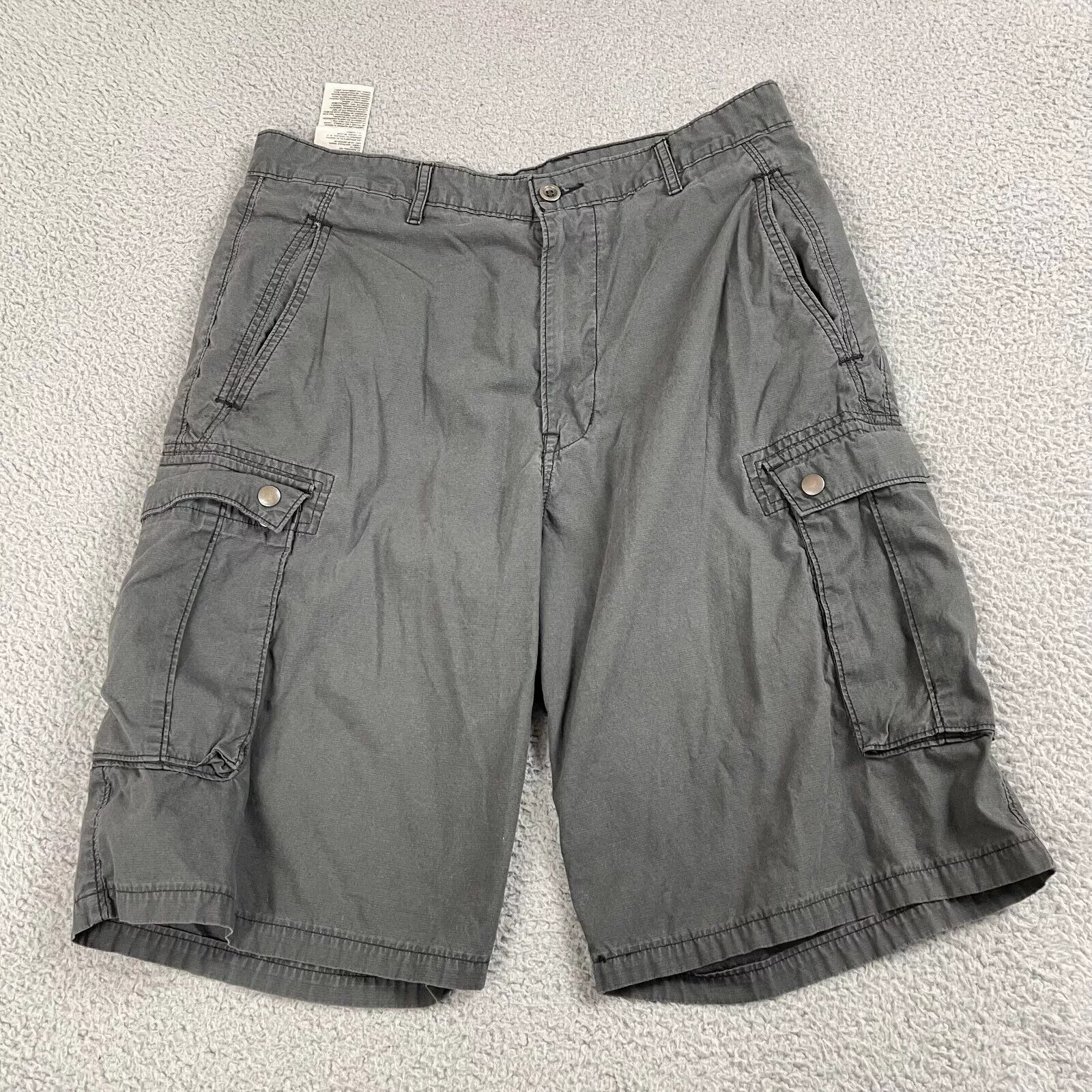 Levi's Shorts Levi's Levis Cargo Shorts Flat Front 100% Cotton Stretch Pull On Gray