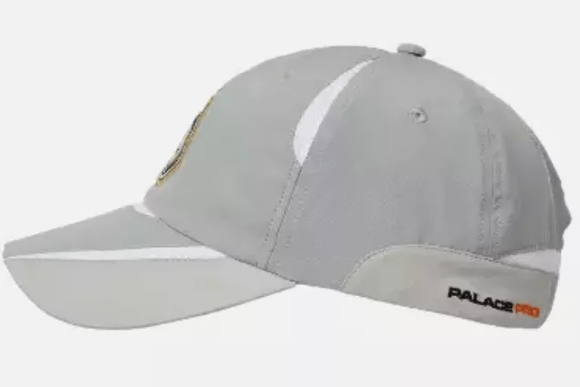 Palace Hats Palace Pro Shell 6-Panel Grey FW23 Gray