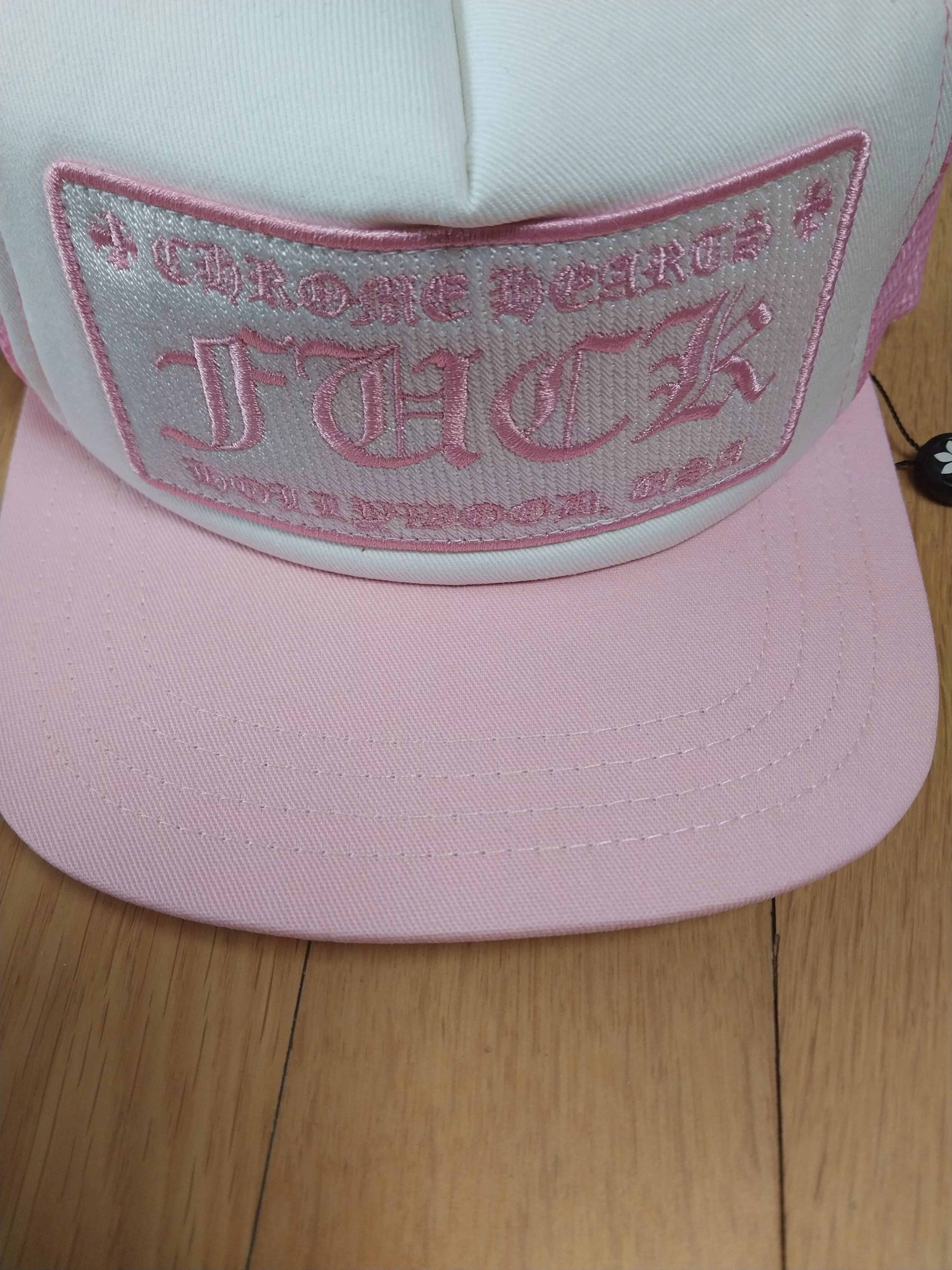 Chrome Hearts Hats Chrome hearts FUCK hat pink