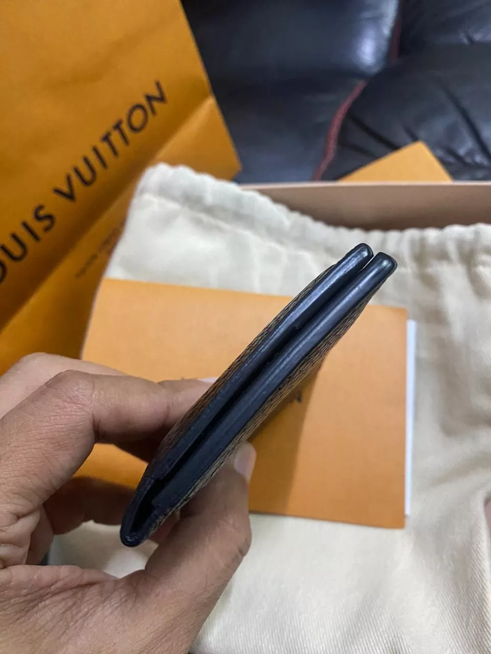 Louis Vuitton Wallets Authentic LOUIS VUITTON Organizer special edition Black