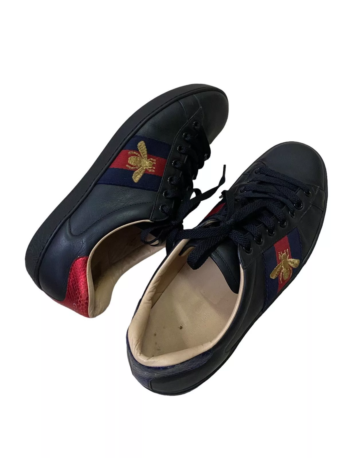 Gucci Low Top Sneakers Gucci Ace Black Sneaker