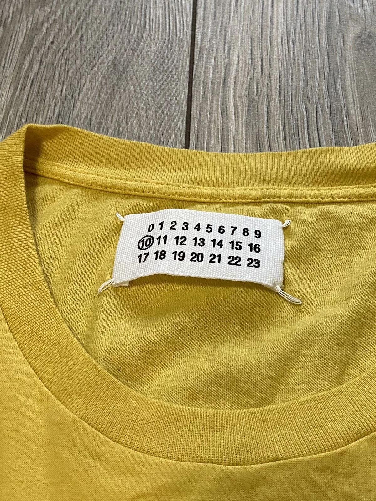 Maison Margiela Short Sleeve T Shirts Maison Margiela Maison Martin Margiela S/S 2007 Flower T Shirt Tee NWT MMM Yellow