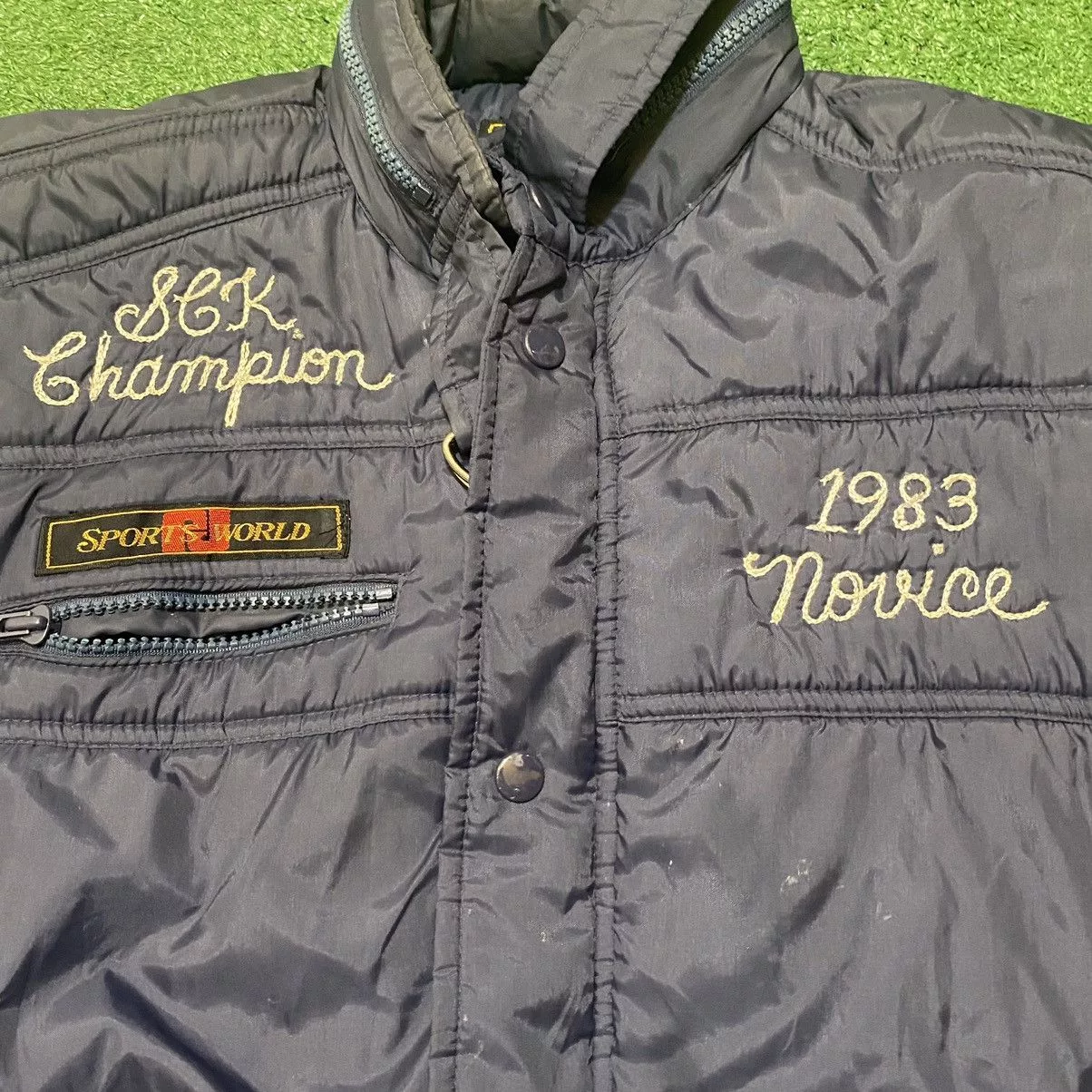 Vintage Bombers Vintage Racing Jacket Blue