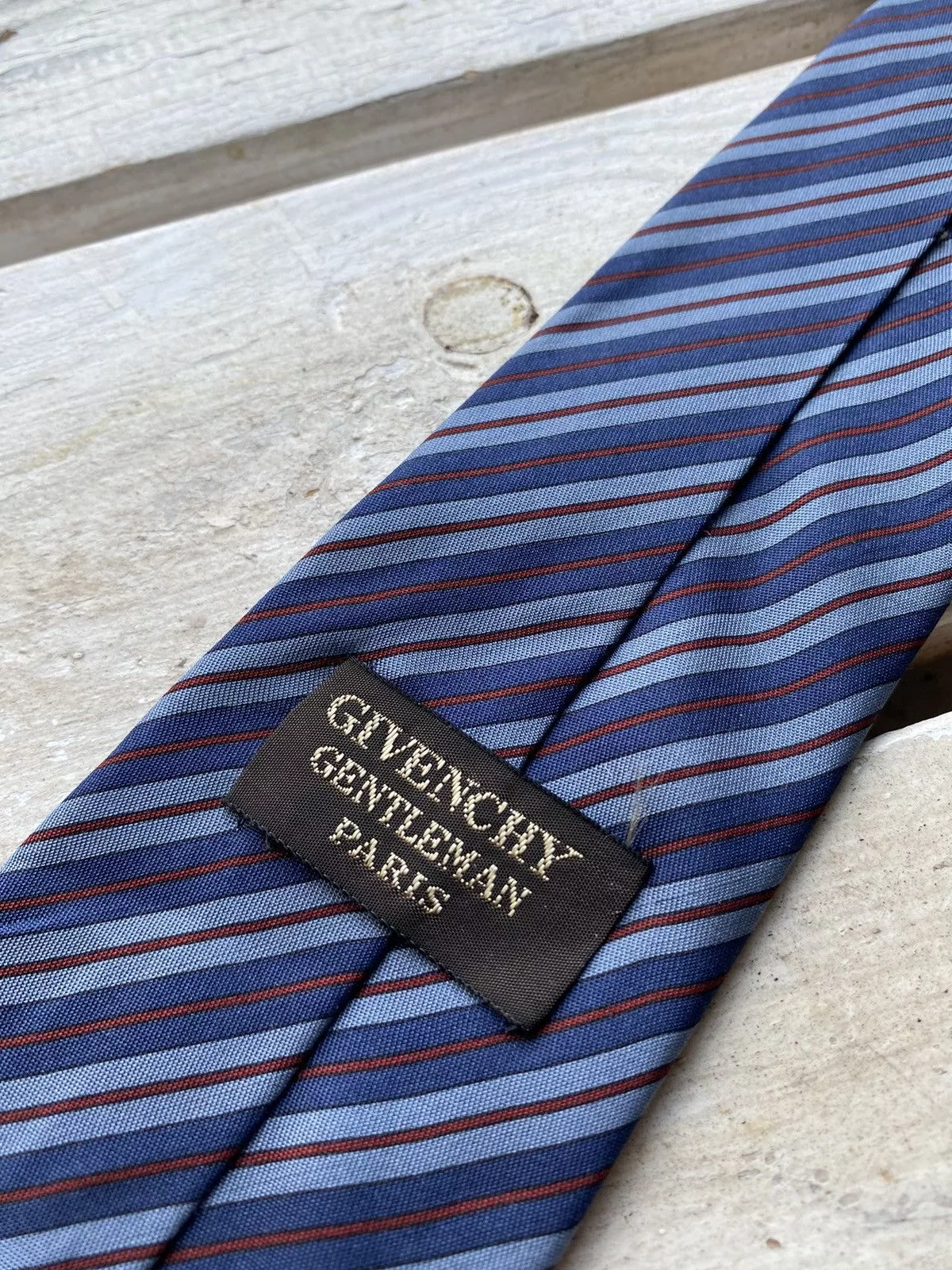Designer Ties Pocketsquares Designer × Givenchy × Vintage GIVENCHY PARIS SILK VINTAGE TIE Blue