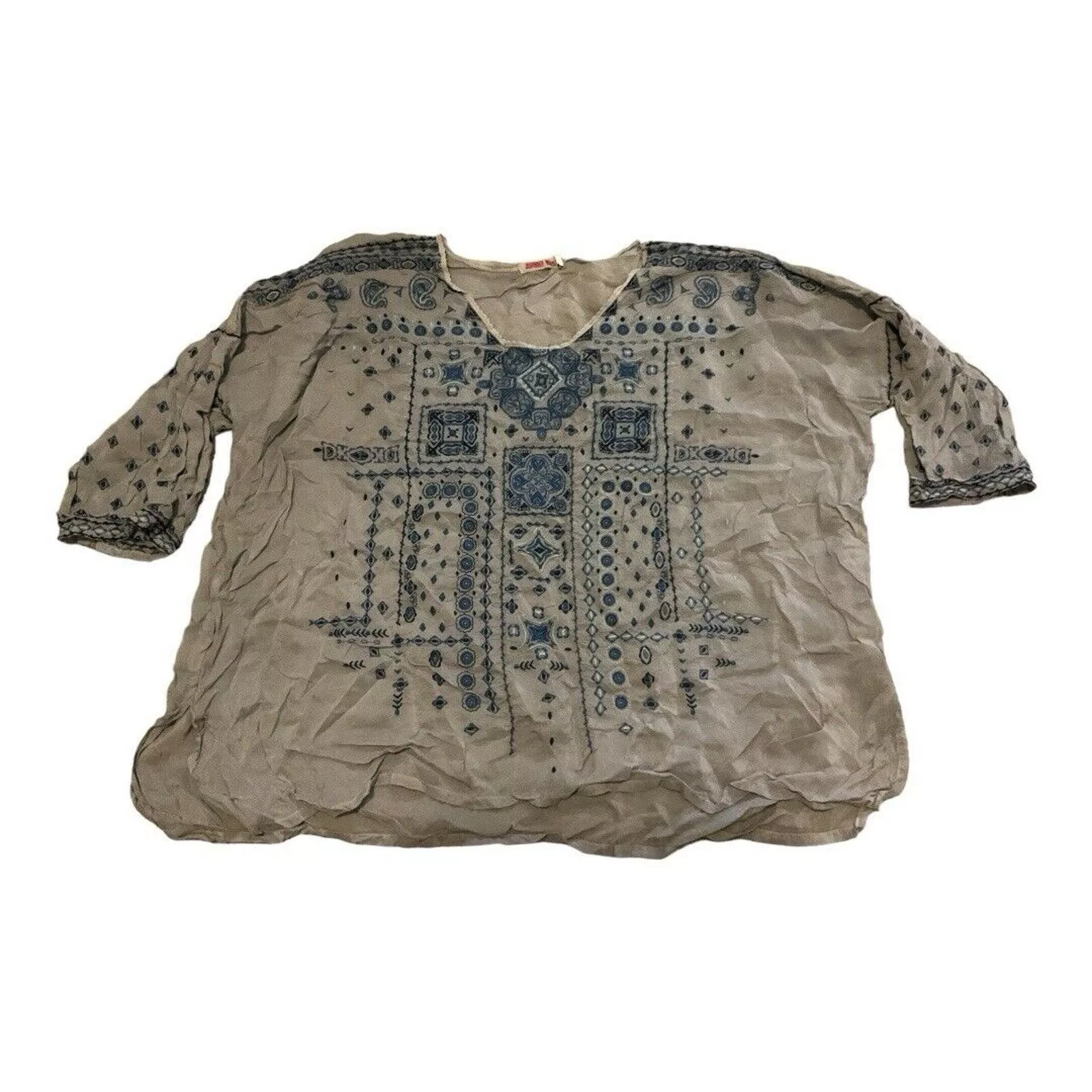Johnny Was Blouses Johnny Was Embroidered Top Multi