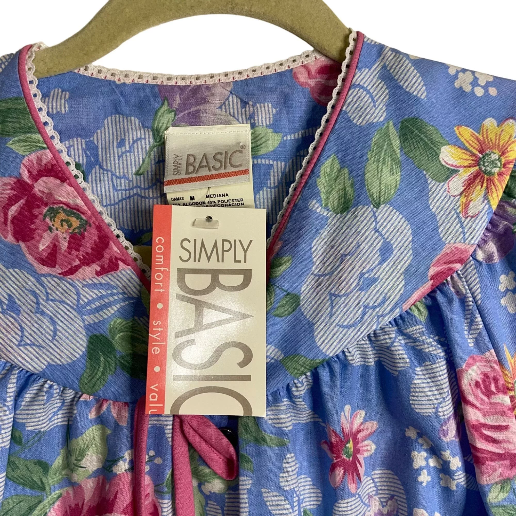 Other Miscellaneous Other Simply Basic Womens Coat Robe Size Medium Blue