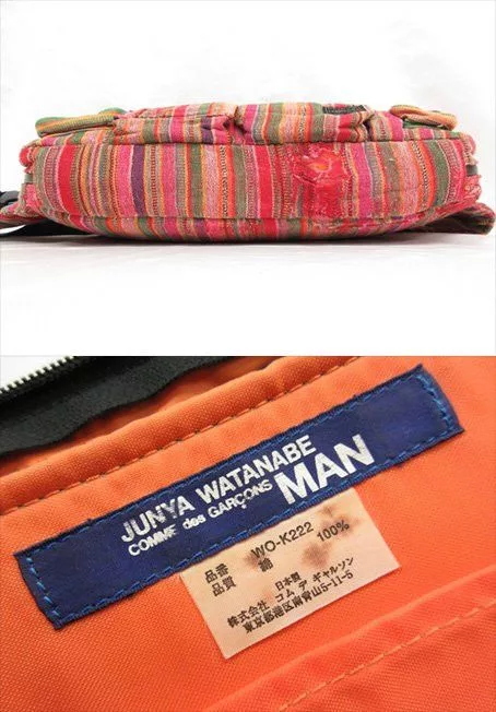 Comme des Garcons Bags Luggage Comme des Garcons Bag Multi Pocket Total Pattern Multicolor