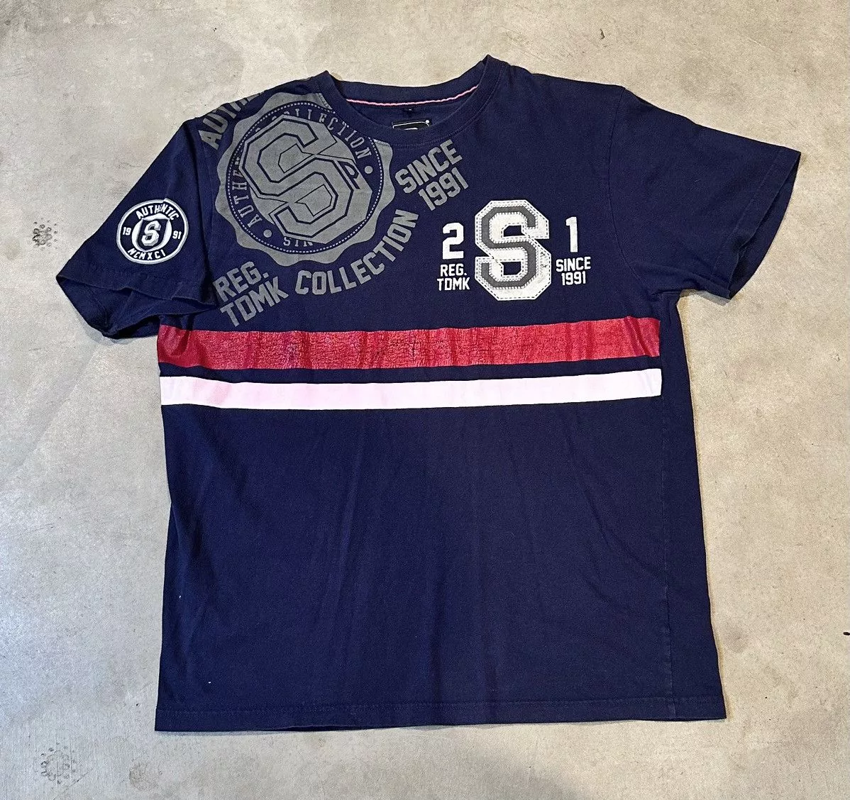 Southpole Short Sleeve T Shirts Southpole × Vintage Vintage Y2K Southpole Logo Shirt Size XXL Blue