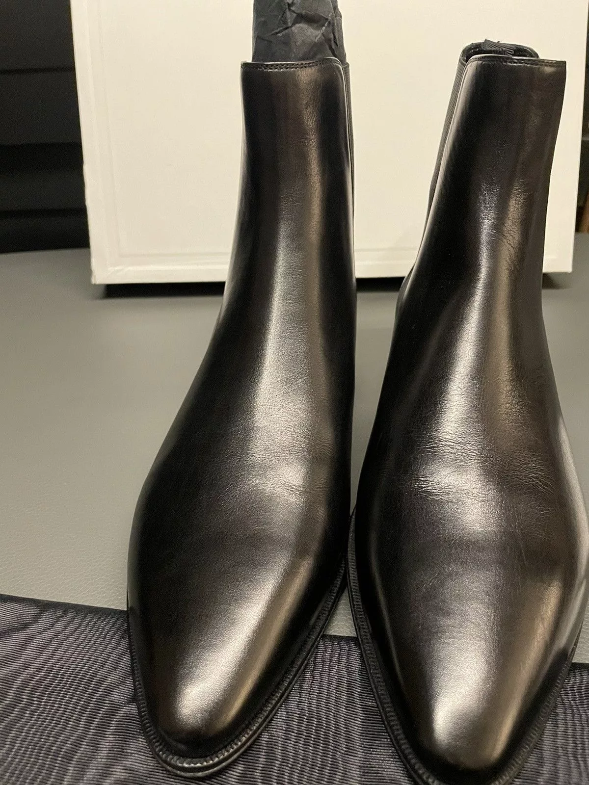 Celine Boots Celine × Hedi Slimane Super Runway Brand NEW Hedi Chelsea Boots Limited Edition Black