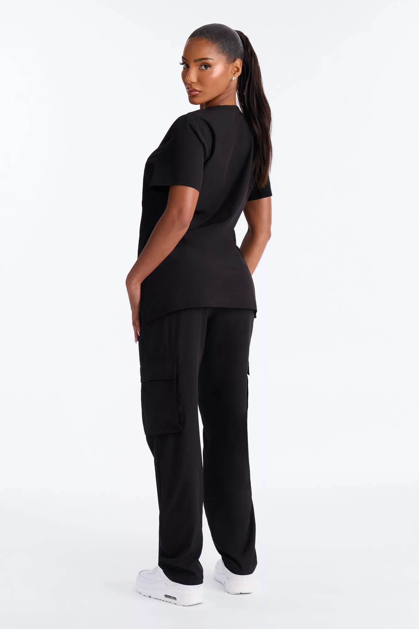 Gentle Care Uniform Scrub Pant Set - Black