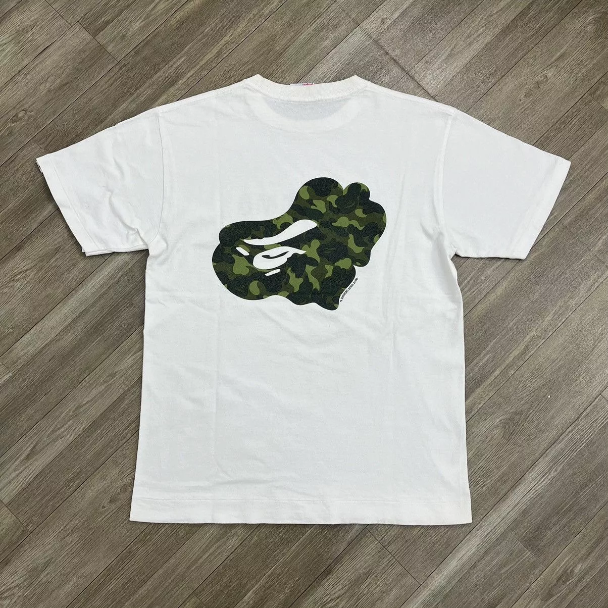 Bape Short Sleeve T Shirts BapeCamo Tee (2006) White