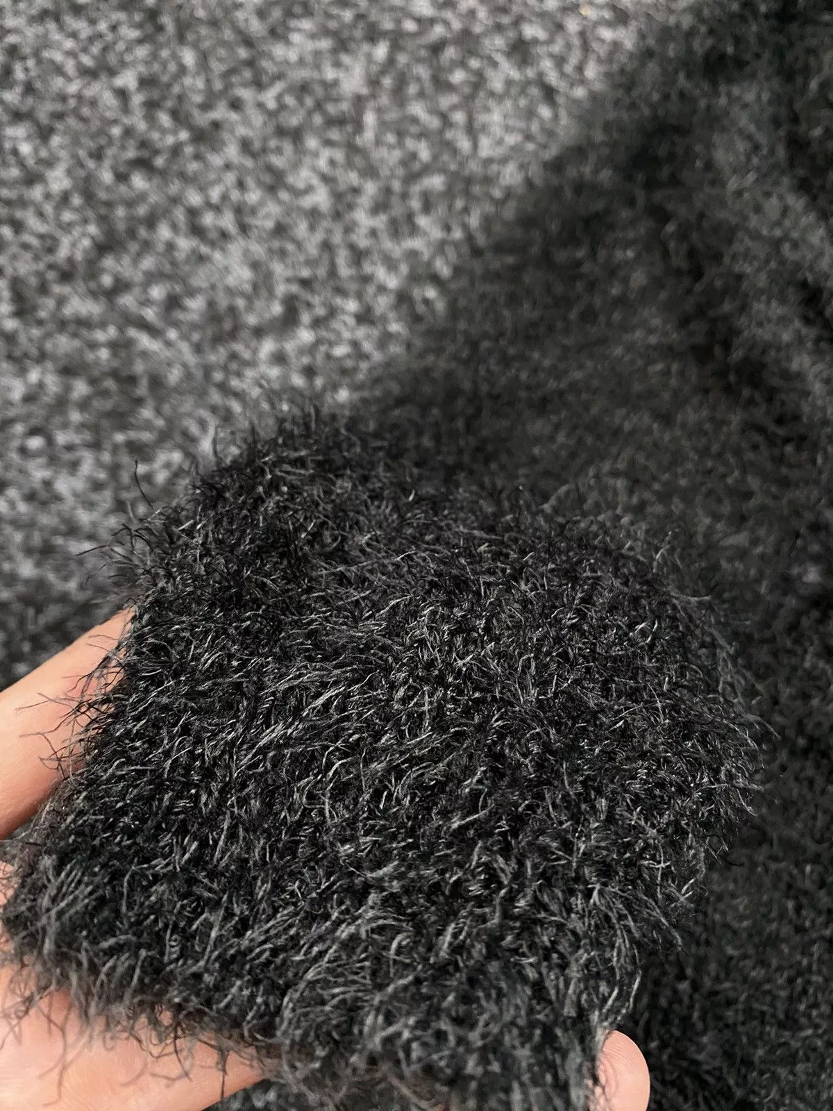Hysteric Glamour Sweaters Hysteric Glamour × Japanese Brand Mohair Sweater Avant-Garde STYLE, Y2K Black