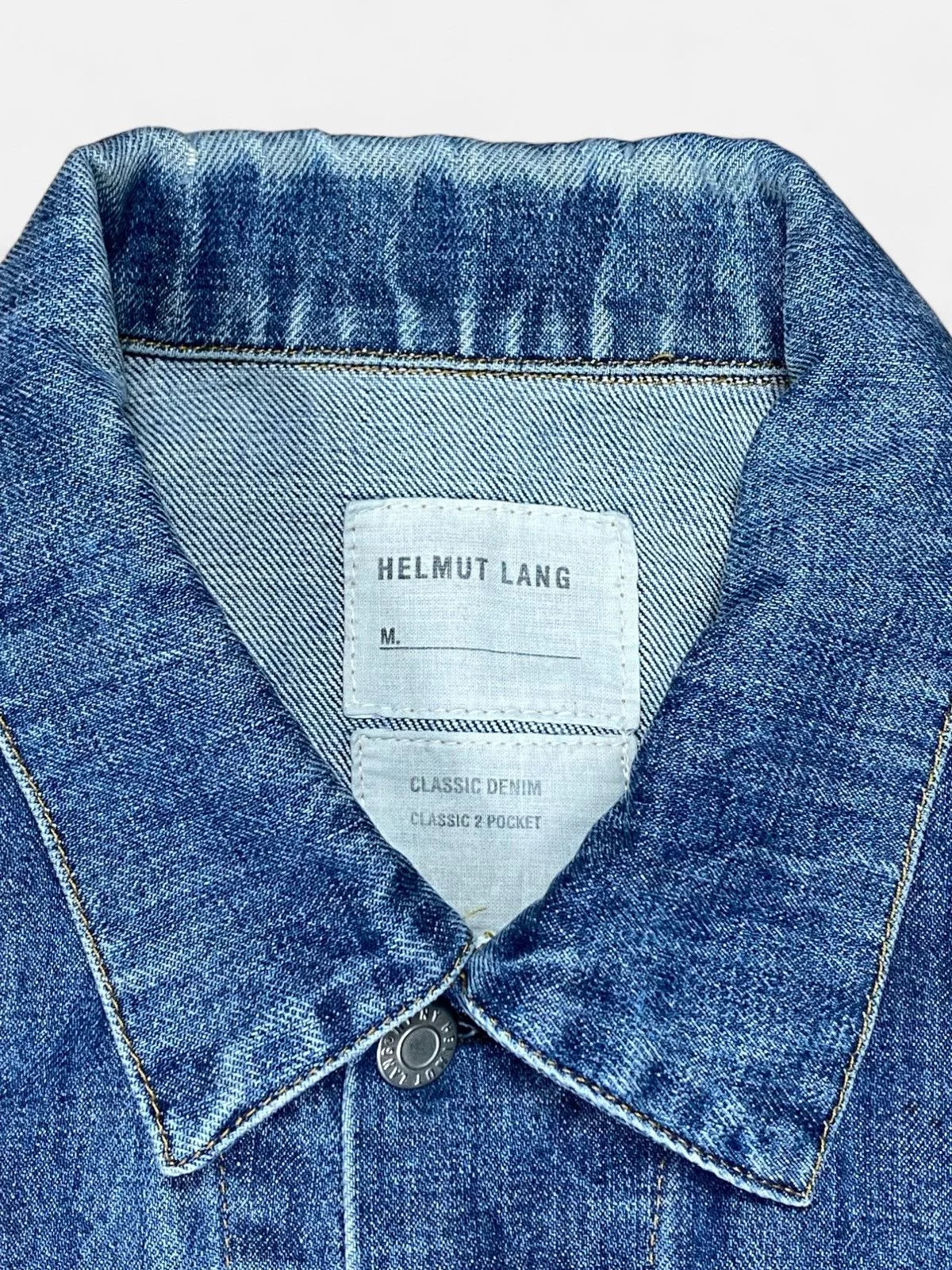 Helmut Lang Denim Jackets Helmut Lang - Classic 2 Pockets Denim Jacket Blue
