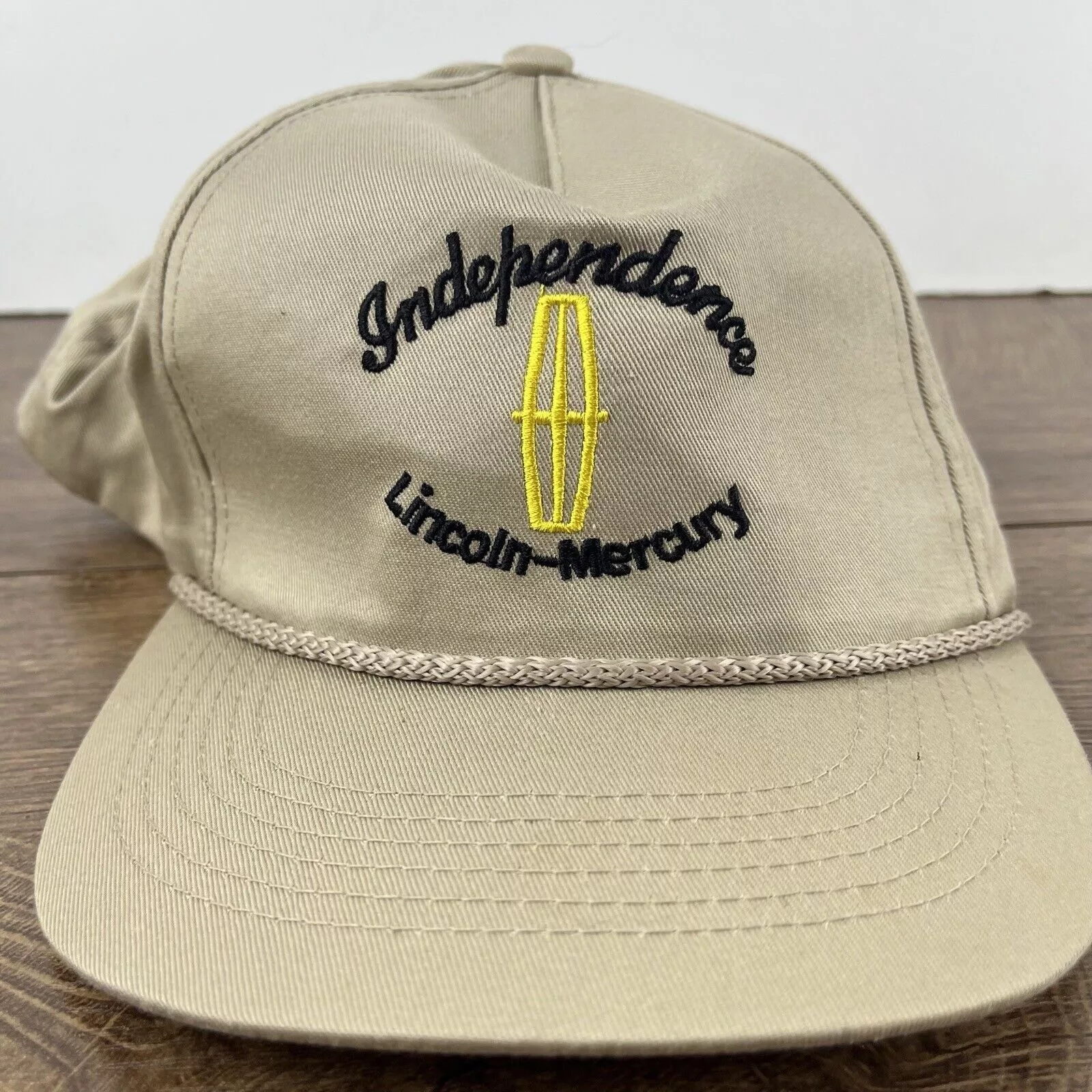 Other Hats Other Independence Lincoln Mercury Hat Brown Adjustable Hat Tan Ad