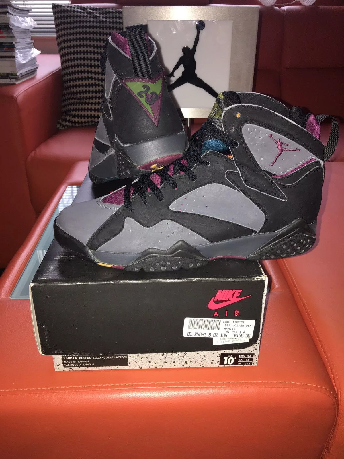 Jordan Brand Hi Top Sneakers Jordan Brand × Nike NIKE AIR Jordan 7 Bordeaux 1992 Original