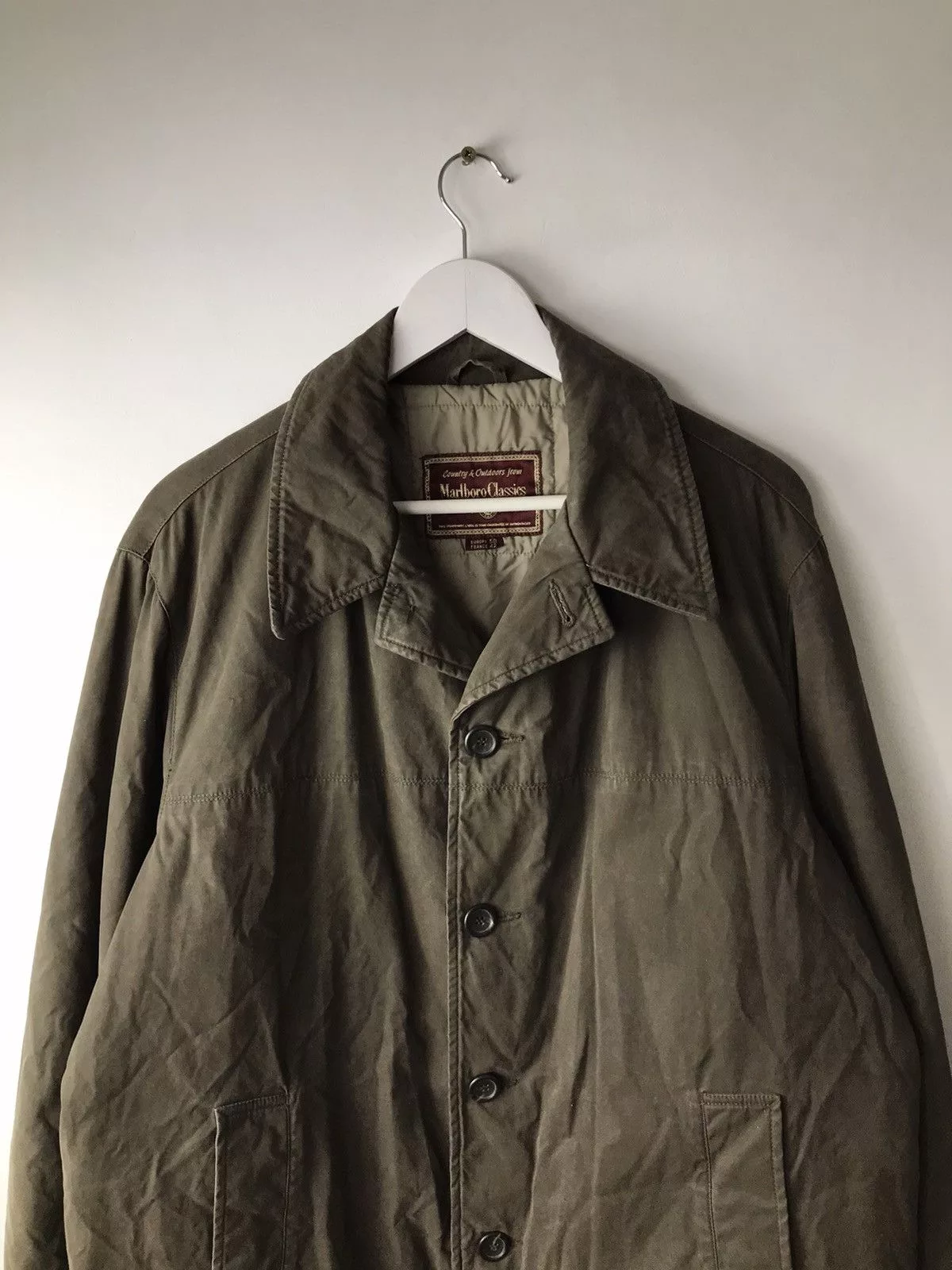 Marlboro Leather Jackets Marlboro Classics Quality Lable Windstoper Buttoned Jacket Brown Streetwear