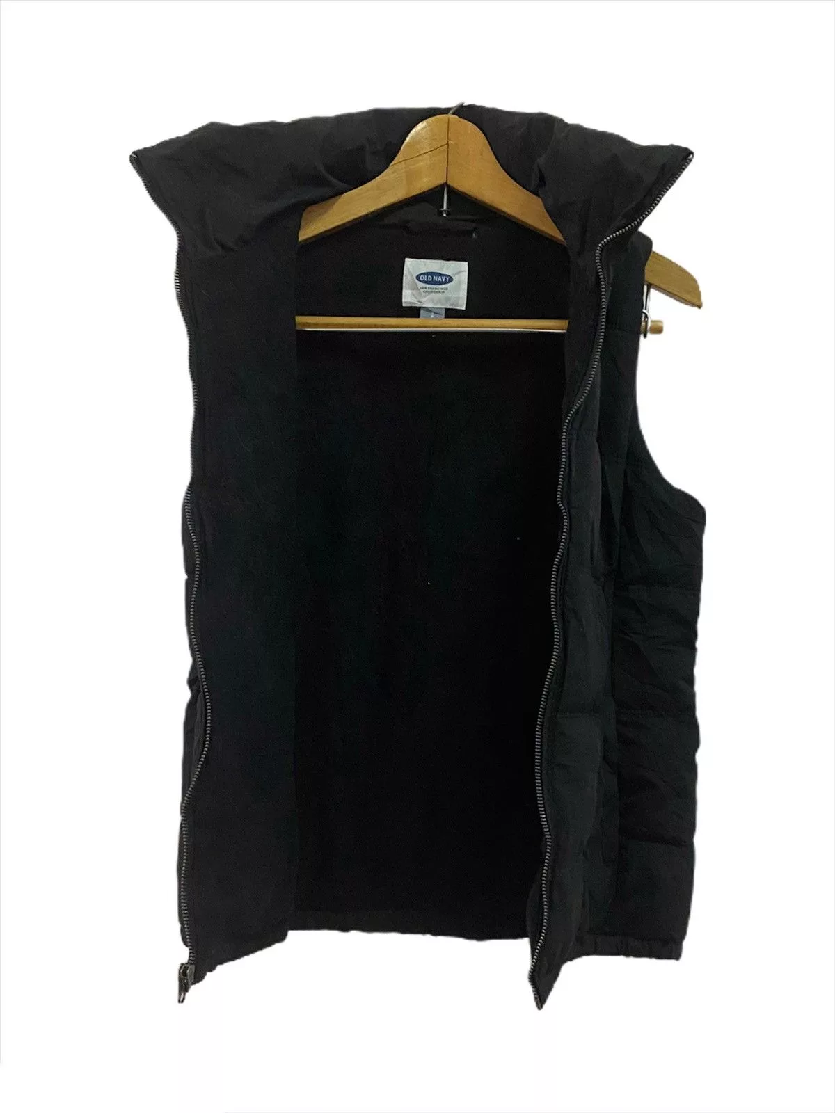 Old Navy Vests Old Navy Puffer Goose Down Vest Black