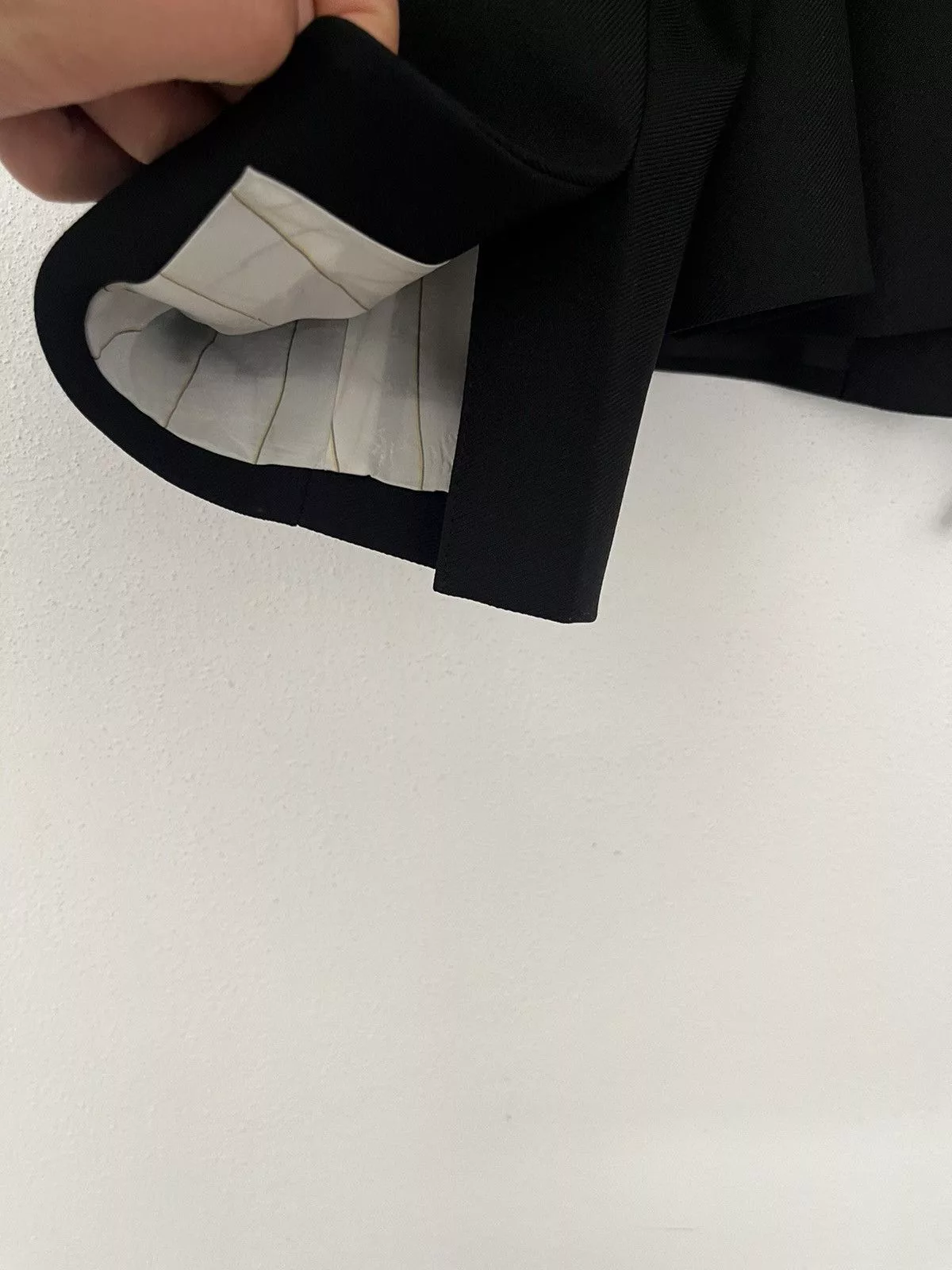 Random Identities Blazers Random Identities Black Drawstring Blazer / Suit jacket