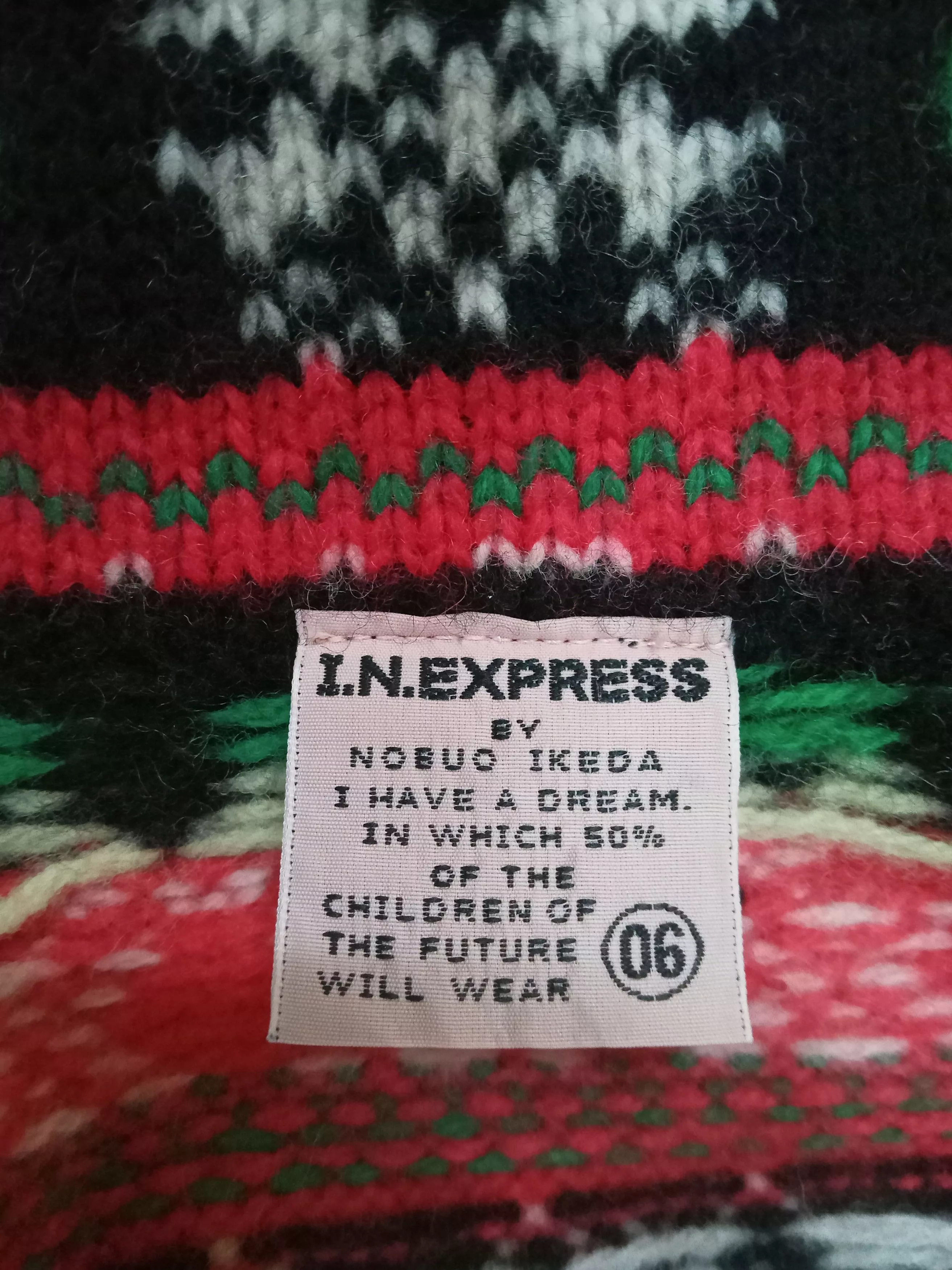 Designer Jackets Designer I.N.Express By Nobuo Ikeda Wool Jacket Multi