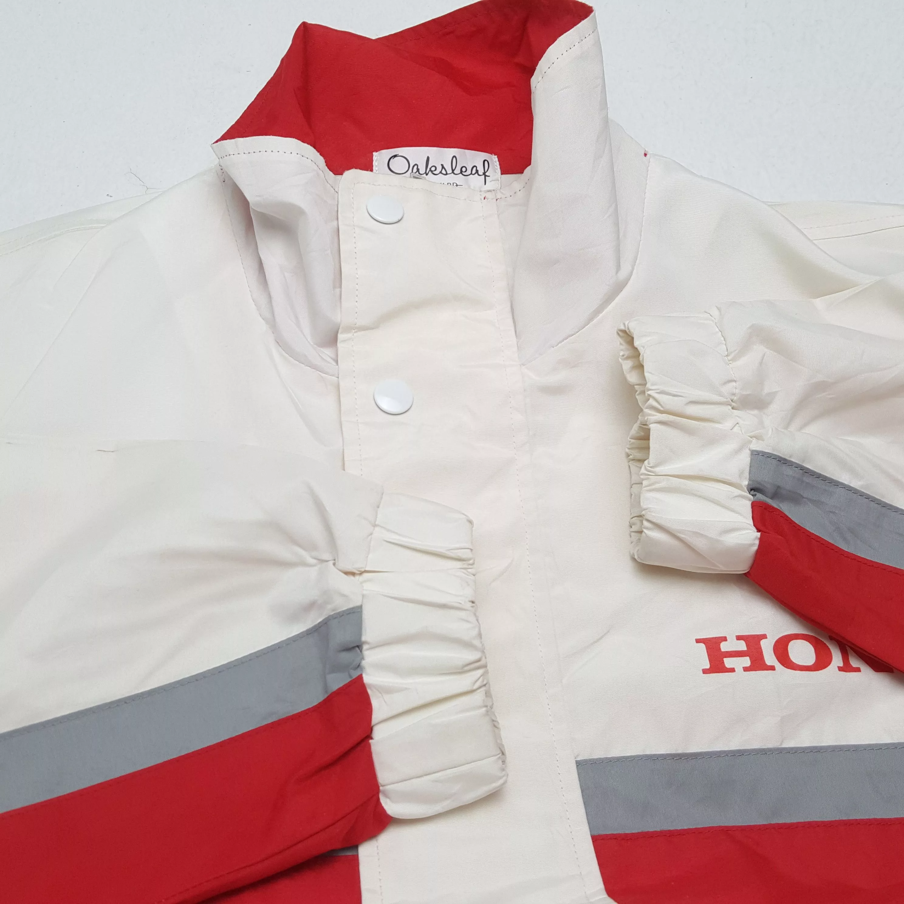 Honda Light Jackets Honda × Vintage HONDA RACING Jacket Nice Design White