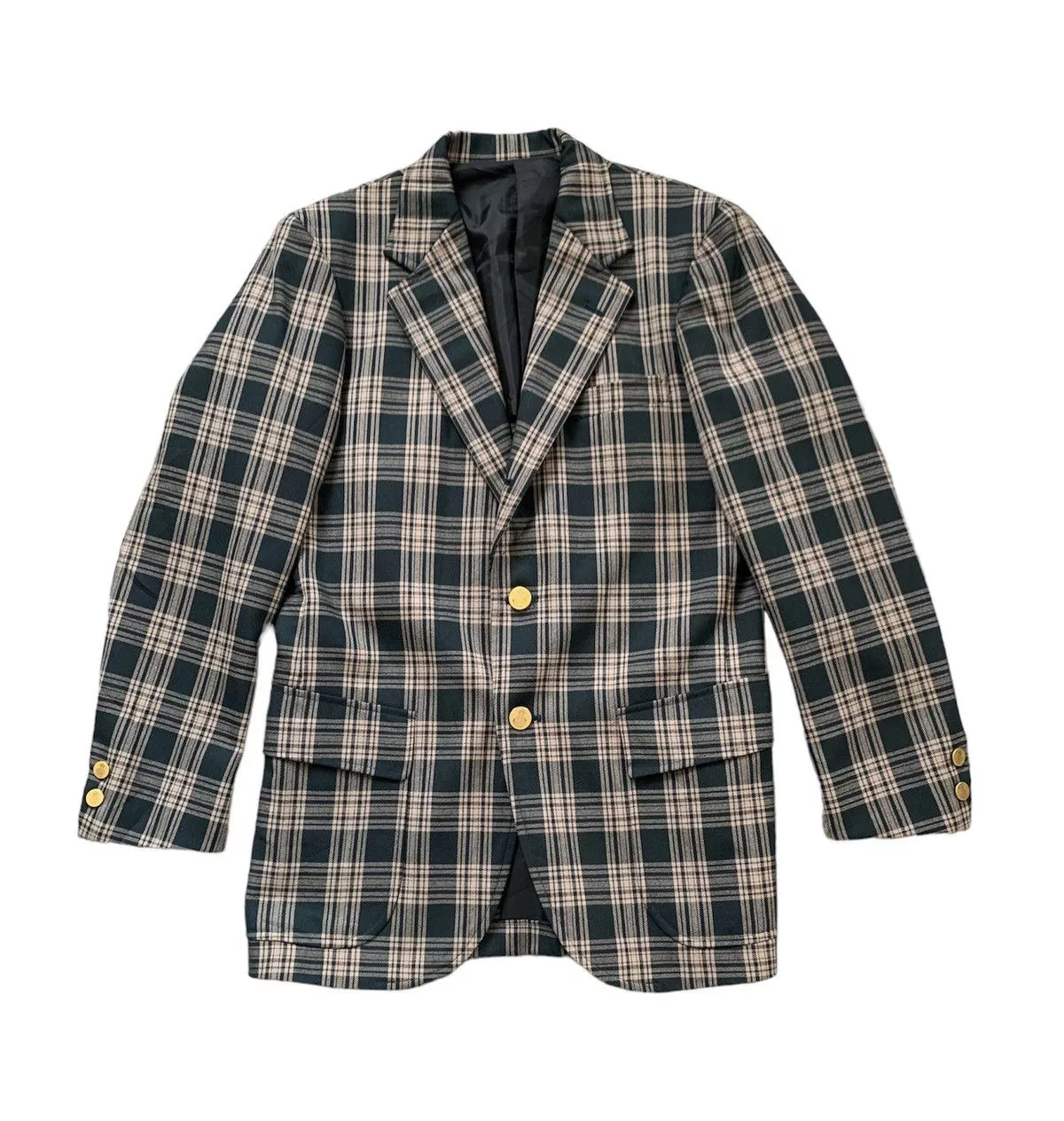 Van Light Jackets Van × Vans Nice Checkered Wool Van Jacket Green