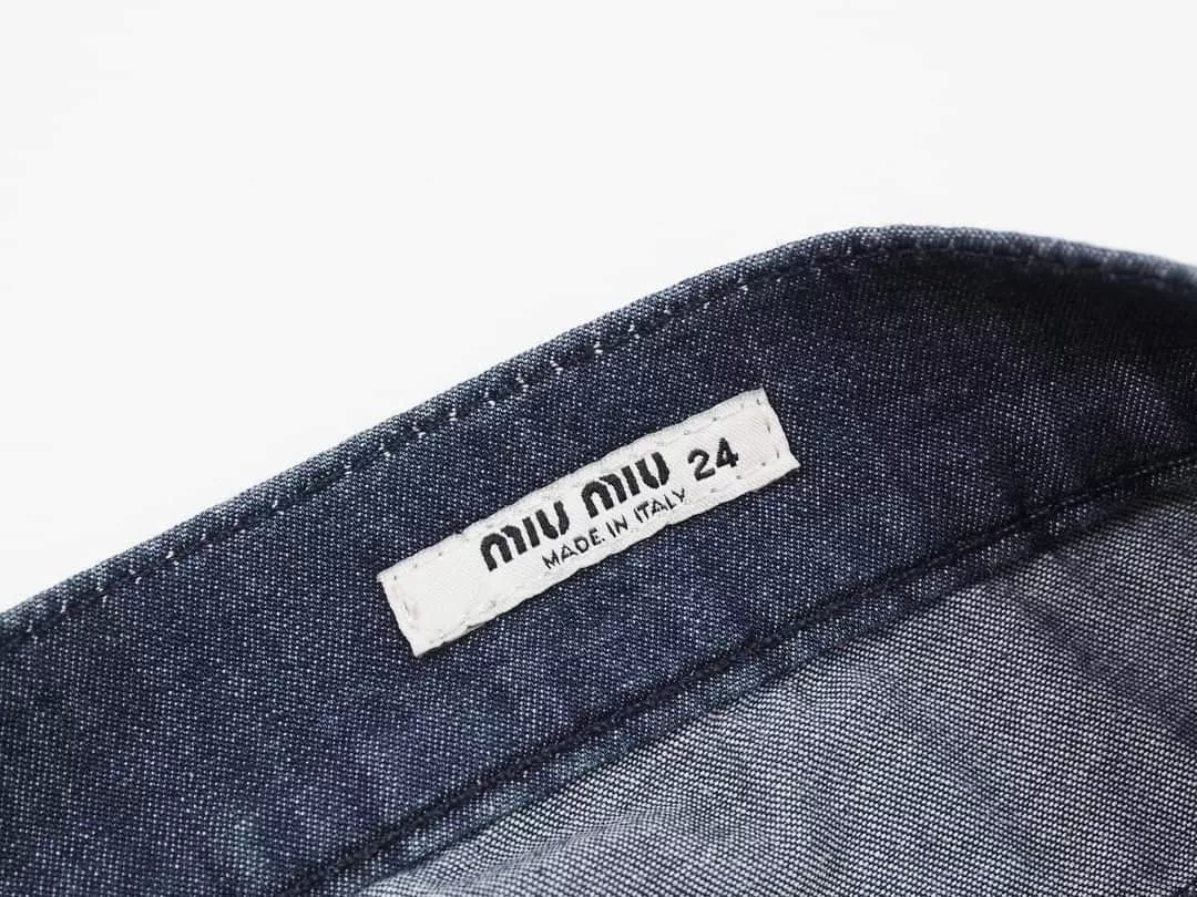 Miu Miu Shorts Miu Miu three quarters pants denim Blue