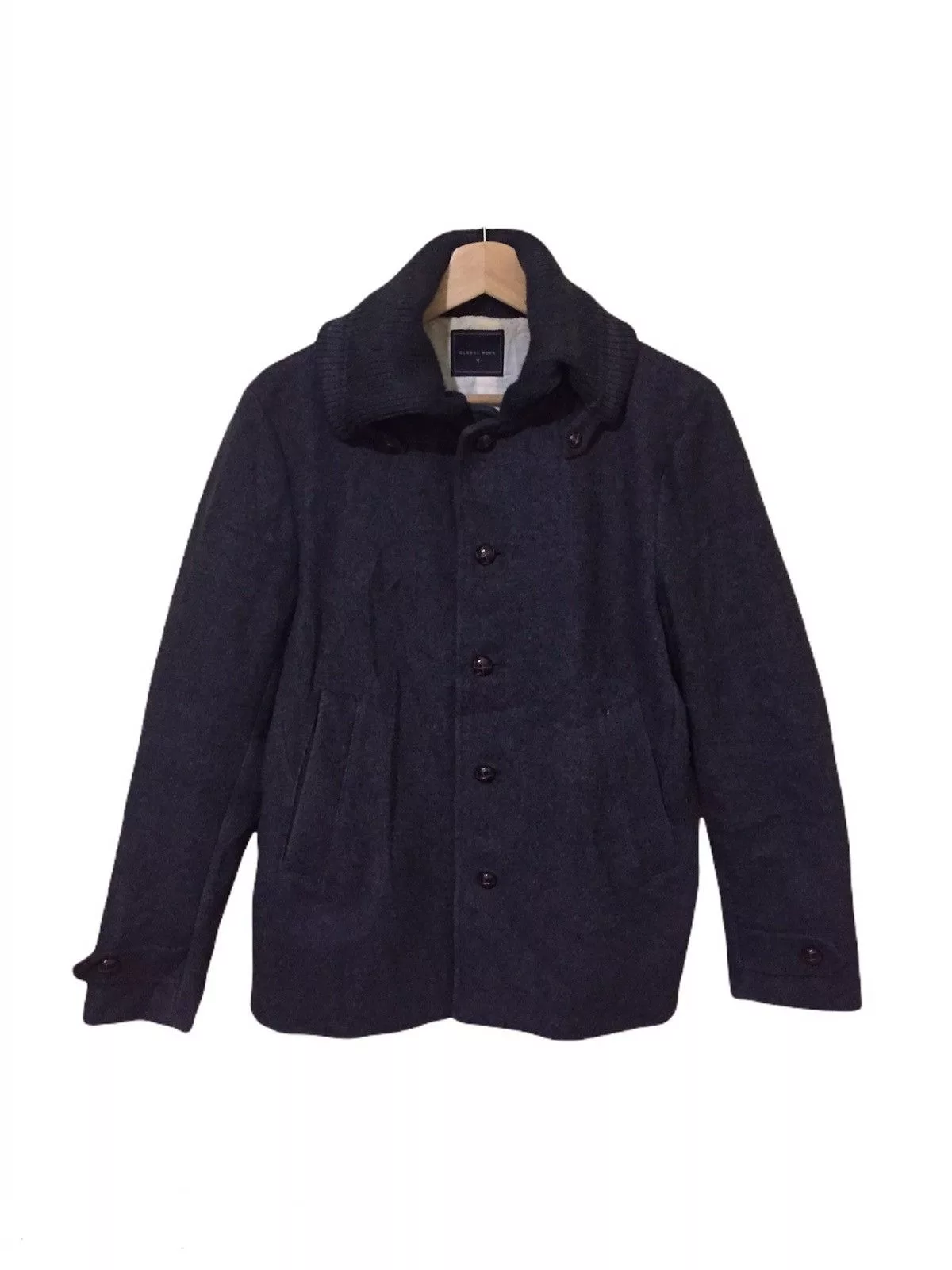 Global Work Denim Jackets Global Work × Japanese Brand Vintage Jacket Global Work Size M Black Streetwear