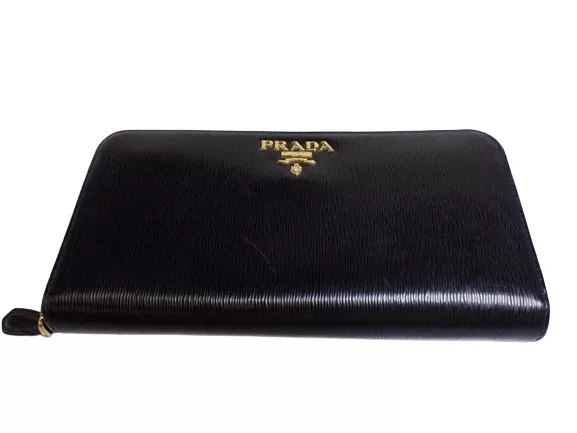 Prada Wallets Prada Zippy Black Leather Wallet