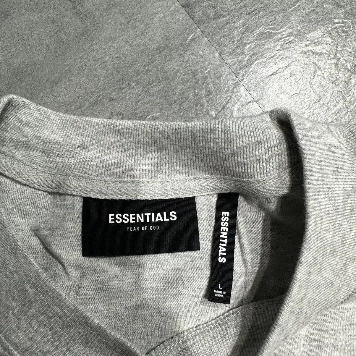 Essentials Long Sleeve T Shirts Essentials-F.O.G 3M Reflective LS Tee - Grey Gray