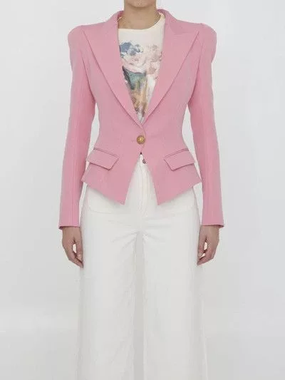 Balmain Jackets Balmain o1w1db10624 Jacket in Purple