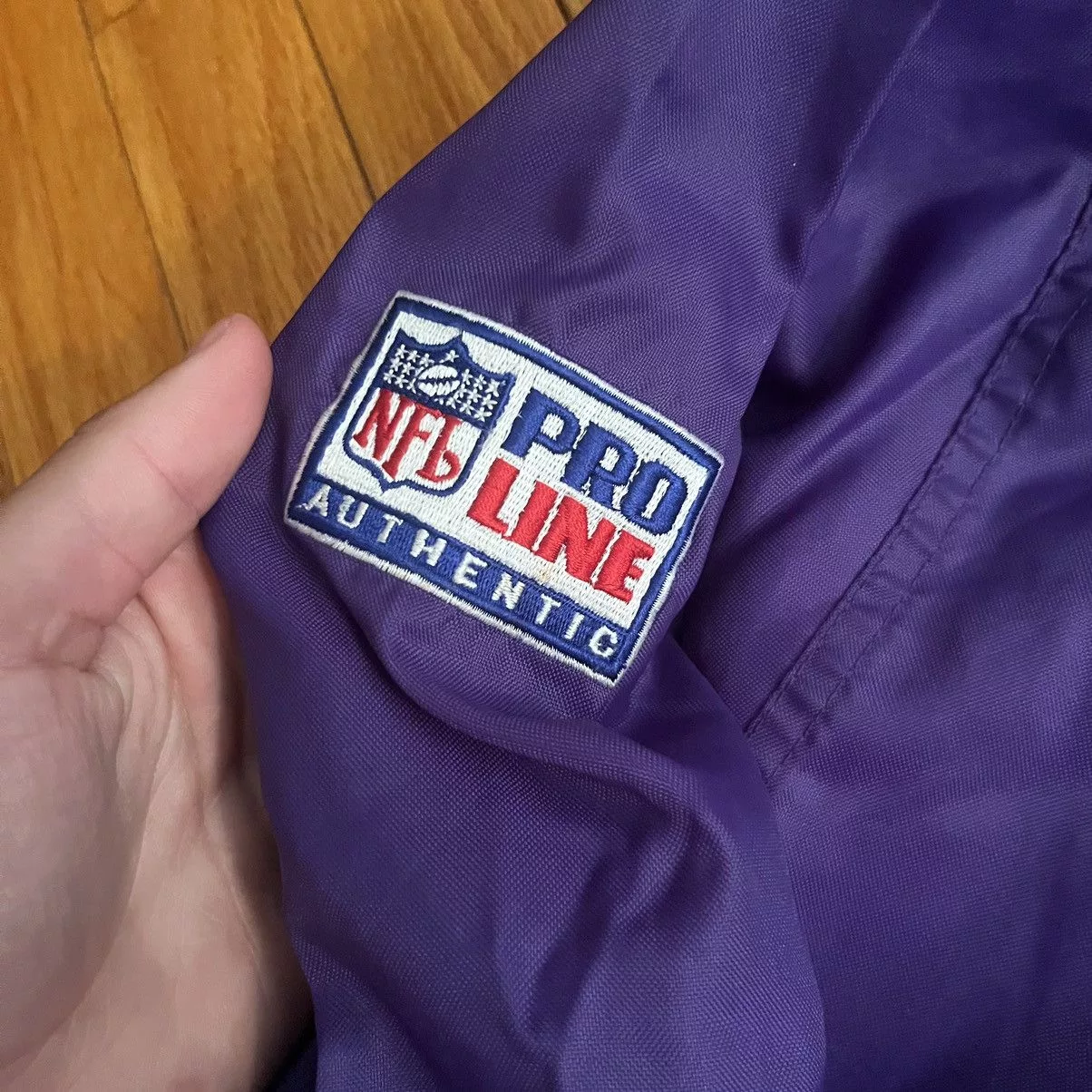NFL Light Jackets NFL × Pro Player × Vintage VTG Pro Player Vikings Pullover Windbreaker Purple
