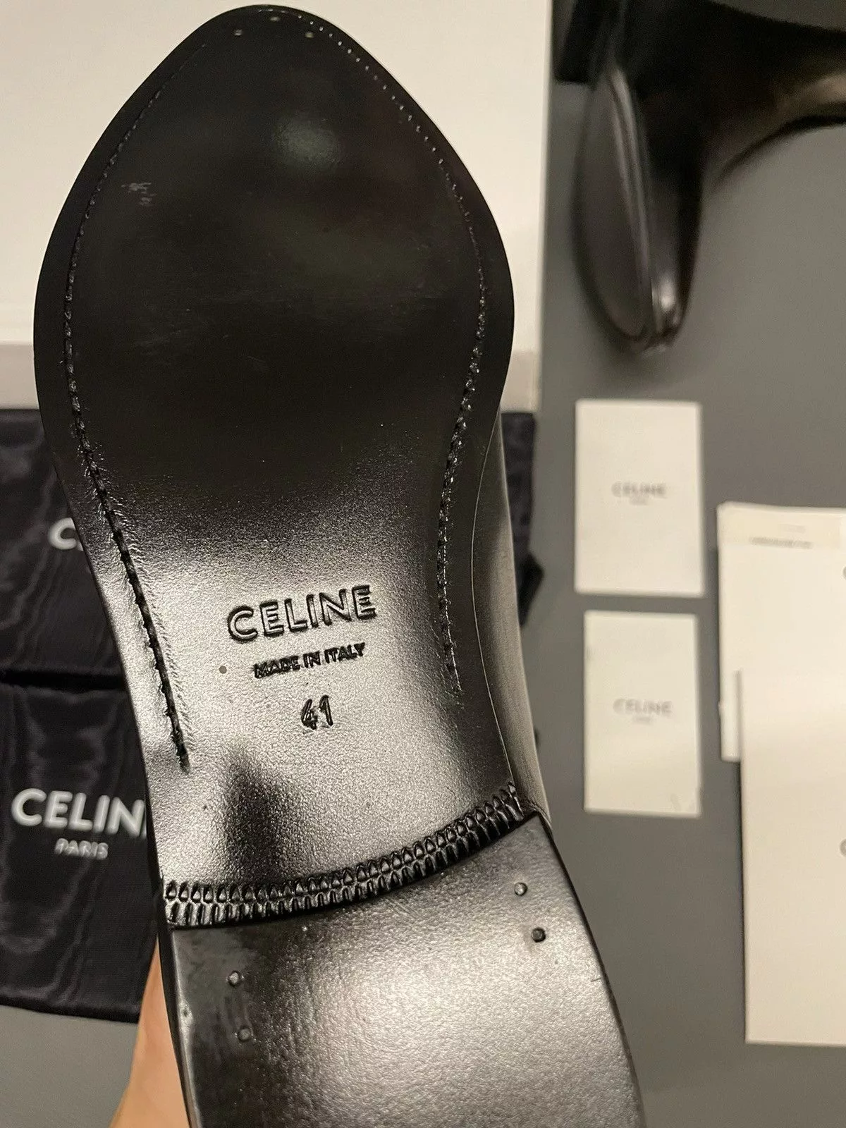 Celine Boots Celine × Hedi Slimane Super Runway Brand NEW Hedi Chelsea Boots Limited Edition Black