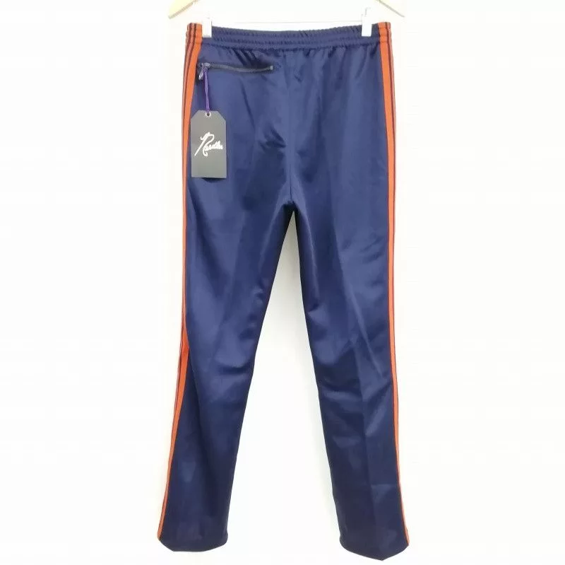 Needles Sweatpants Joggers Needles Sweat Pants Zip Pocket Tape Polyester Navy Blue