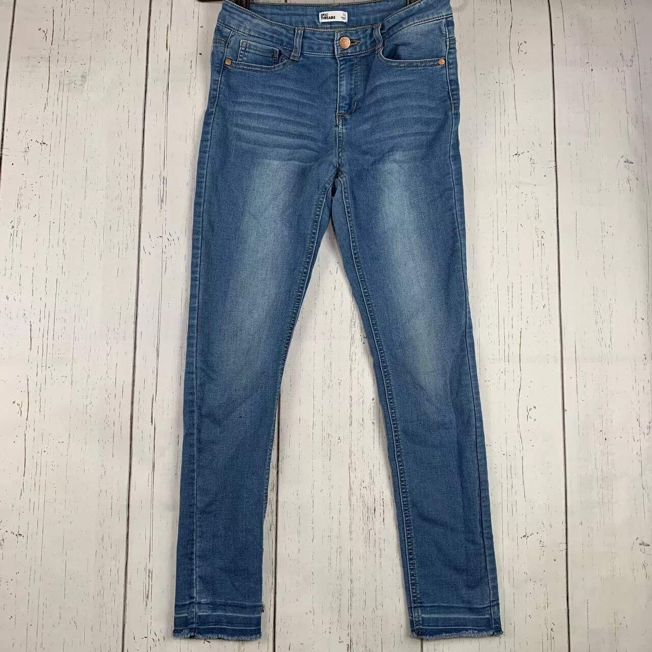 Epic Threads Jeans Epic Threads 16 Jeggings Fit Stretch Low Jeans Denim Women Blue