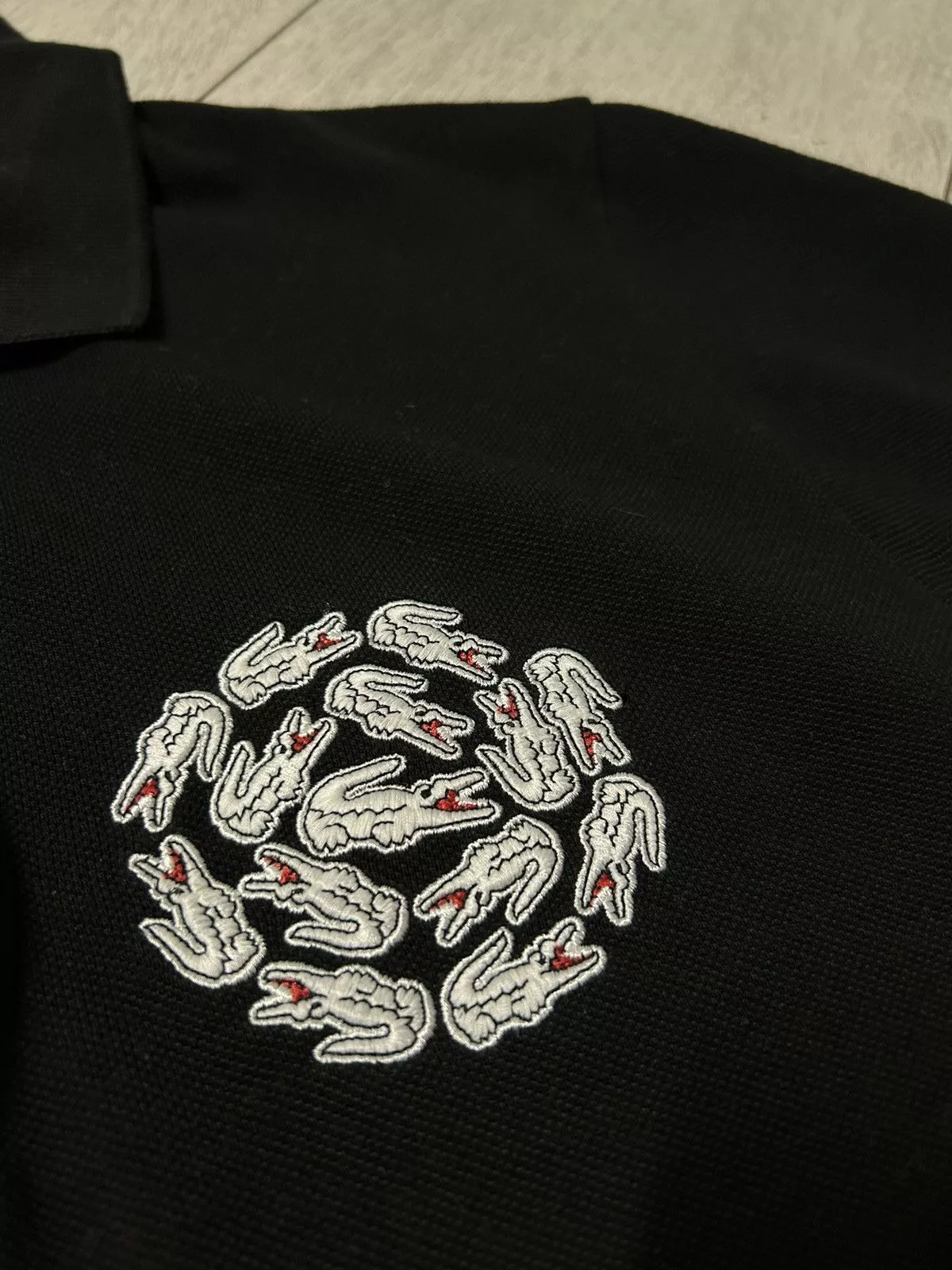 Lacoste Polos Lacoste × Vintage Limited Edition Campanas X Lacoste Black Polo M Streetwear