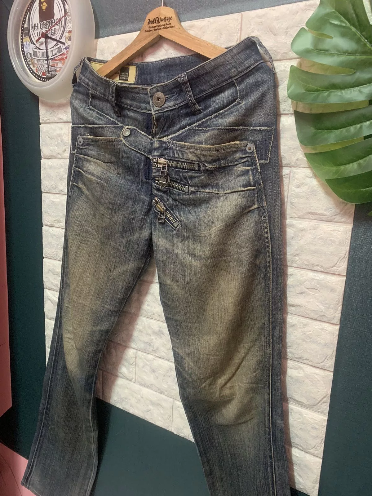 Designer Denim Designer × Marithe + Francois Girbaud RARE!! Denim Pants Marithe Francois Gitbaud Blue