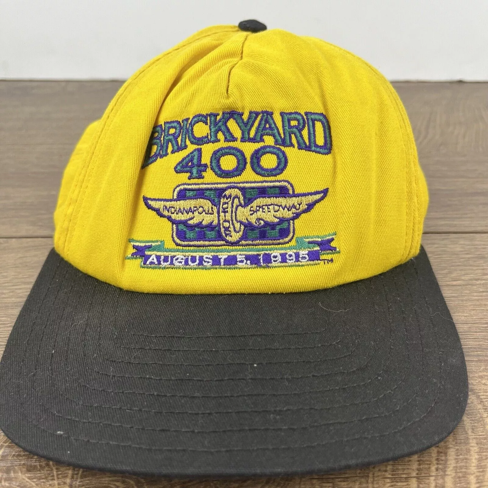 Other Hats Other Brickyard 400 Hat 1995 Hat Yellow Cap Adjustable Yellow Adul