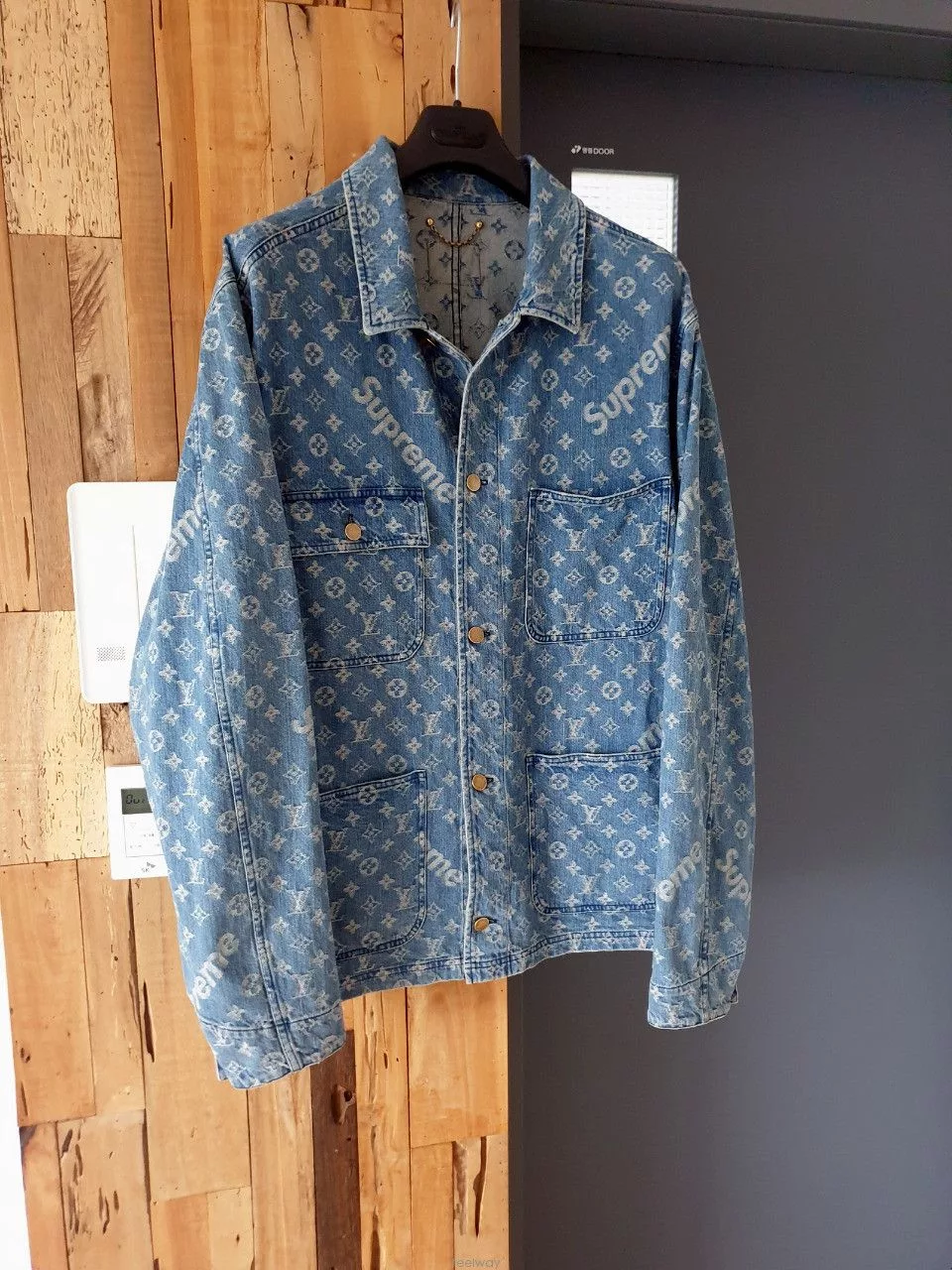 Louis Vuitton Denim Jackets Louis Vuitton × Supreme Supreme x Louis Vuitton Denim Chor Jacket Blue
