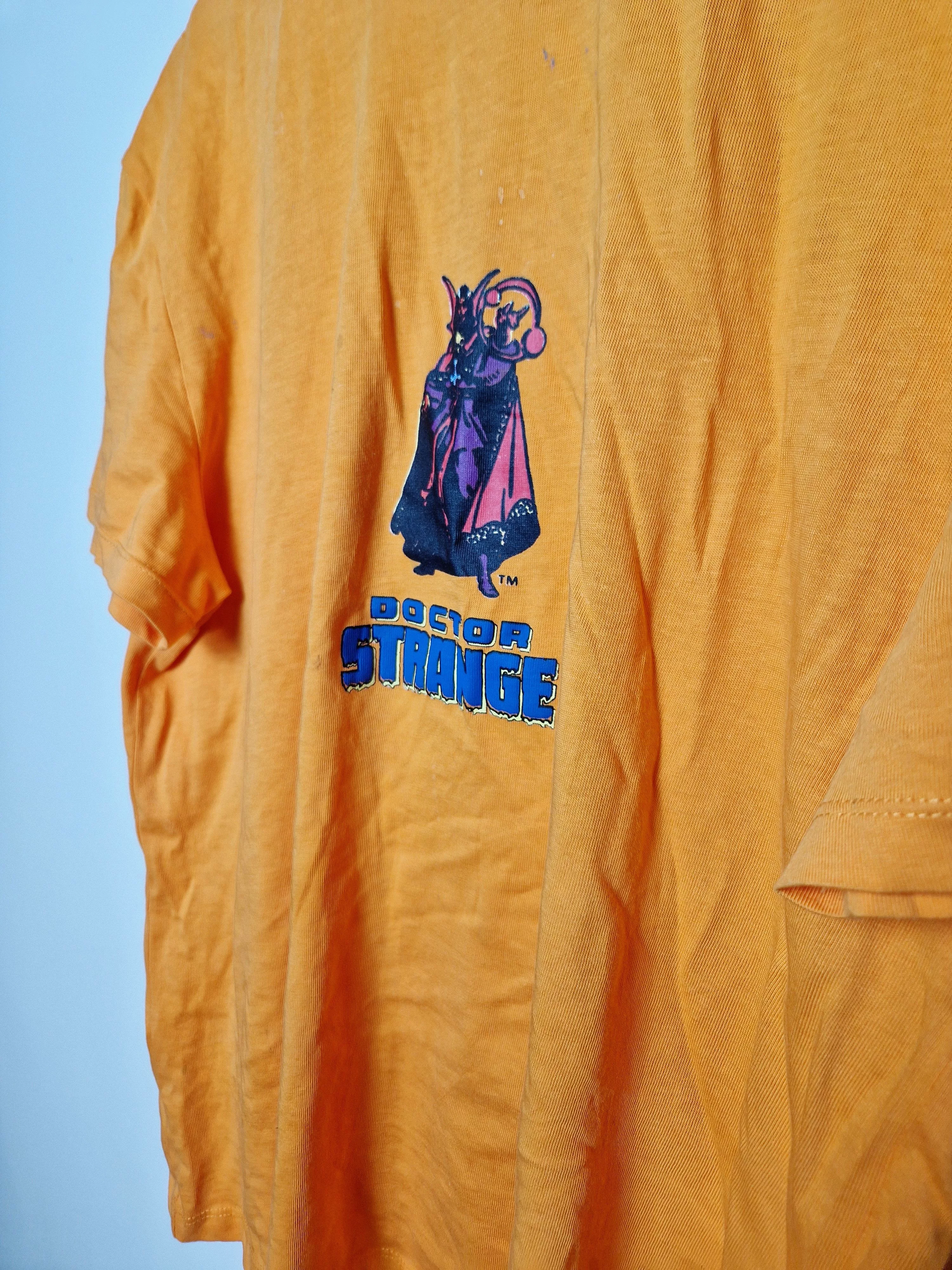 Marvel Comics Short Sleeve T Shirts Marvel Comics × Vintage Marvel Comics Doctor Strange tee Orange