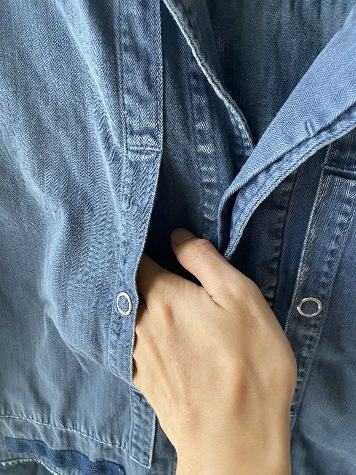 Undercover Shirts Button Ups Undercover underman ss11 chore shirt Blue