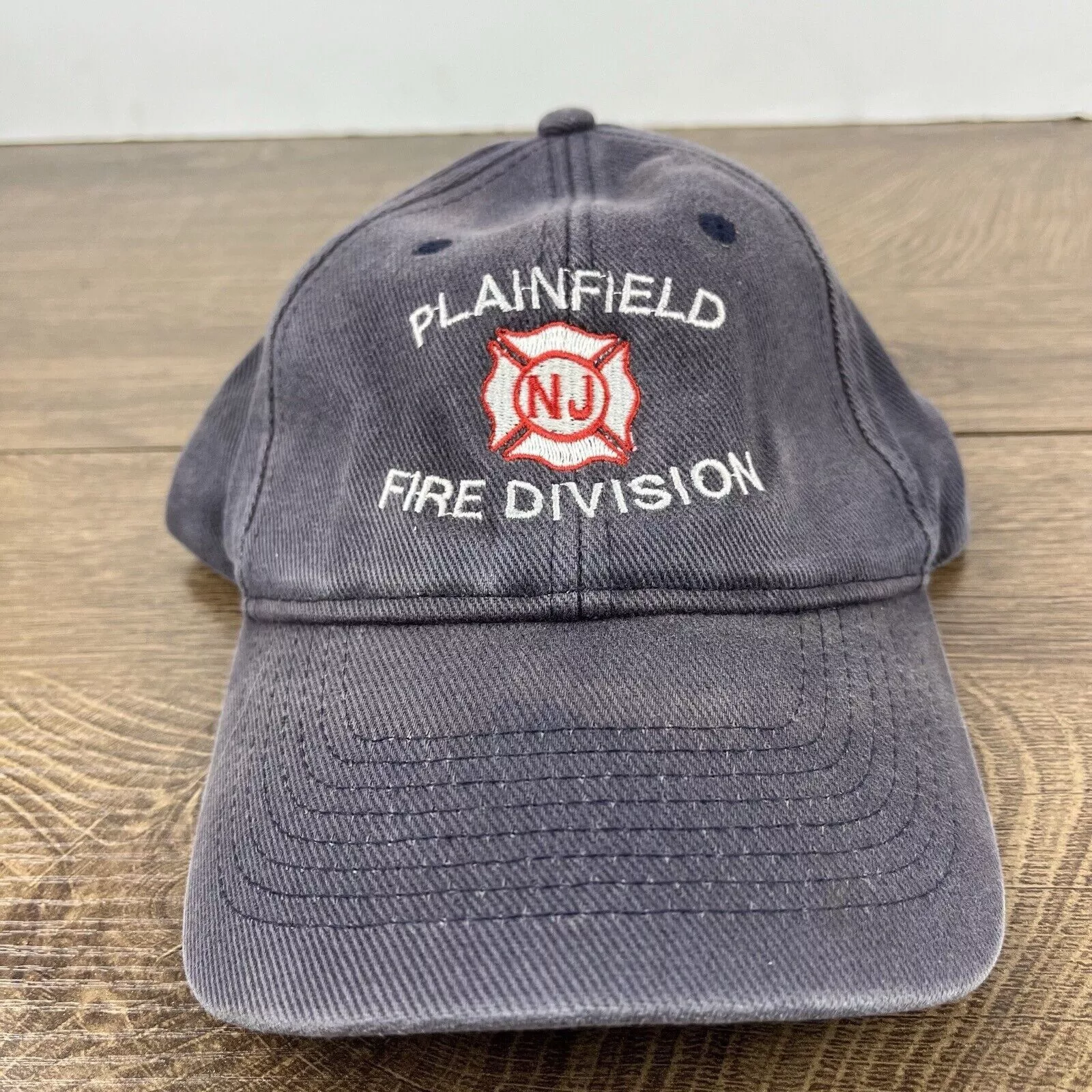 Other Hats Other Plainfield Fire Division Hat NJ Hat Gray Hat Adjustable Gray