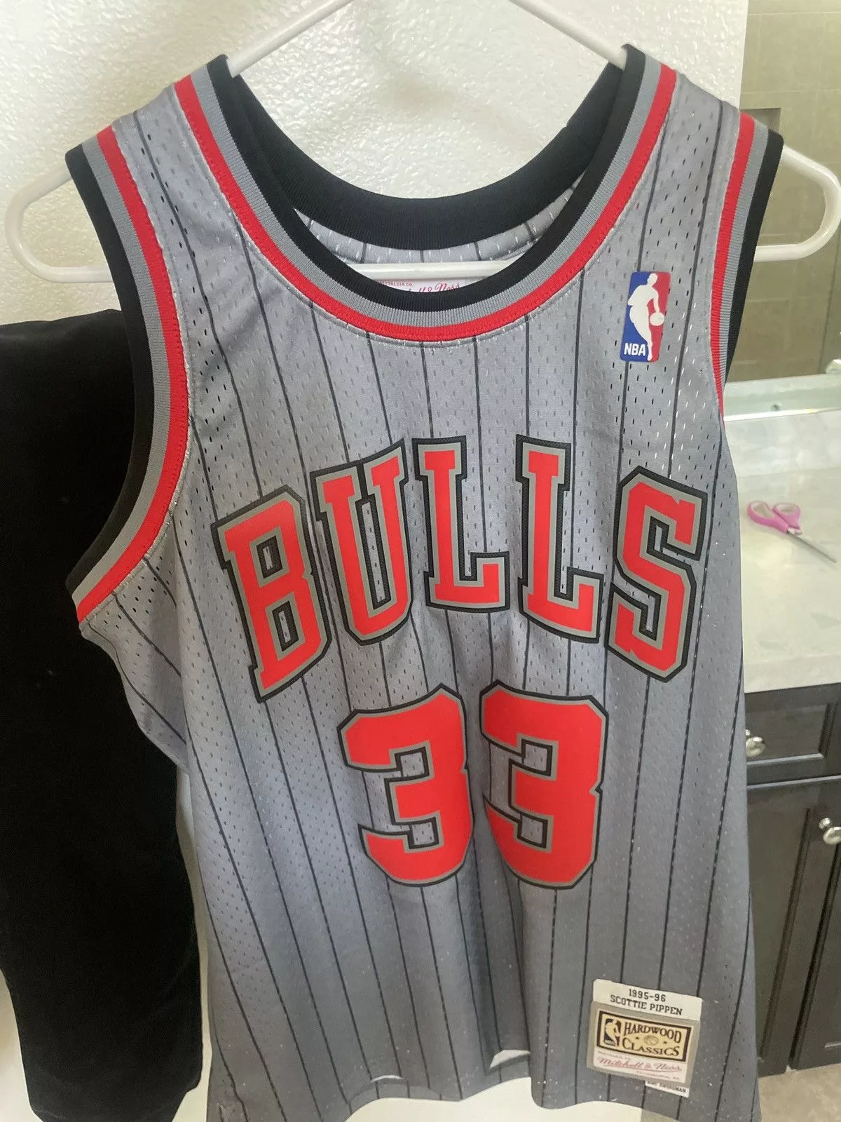 Mitchell & Ness Jerseys Mitchell & Ness Pippen Gray
