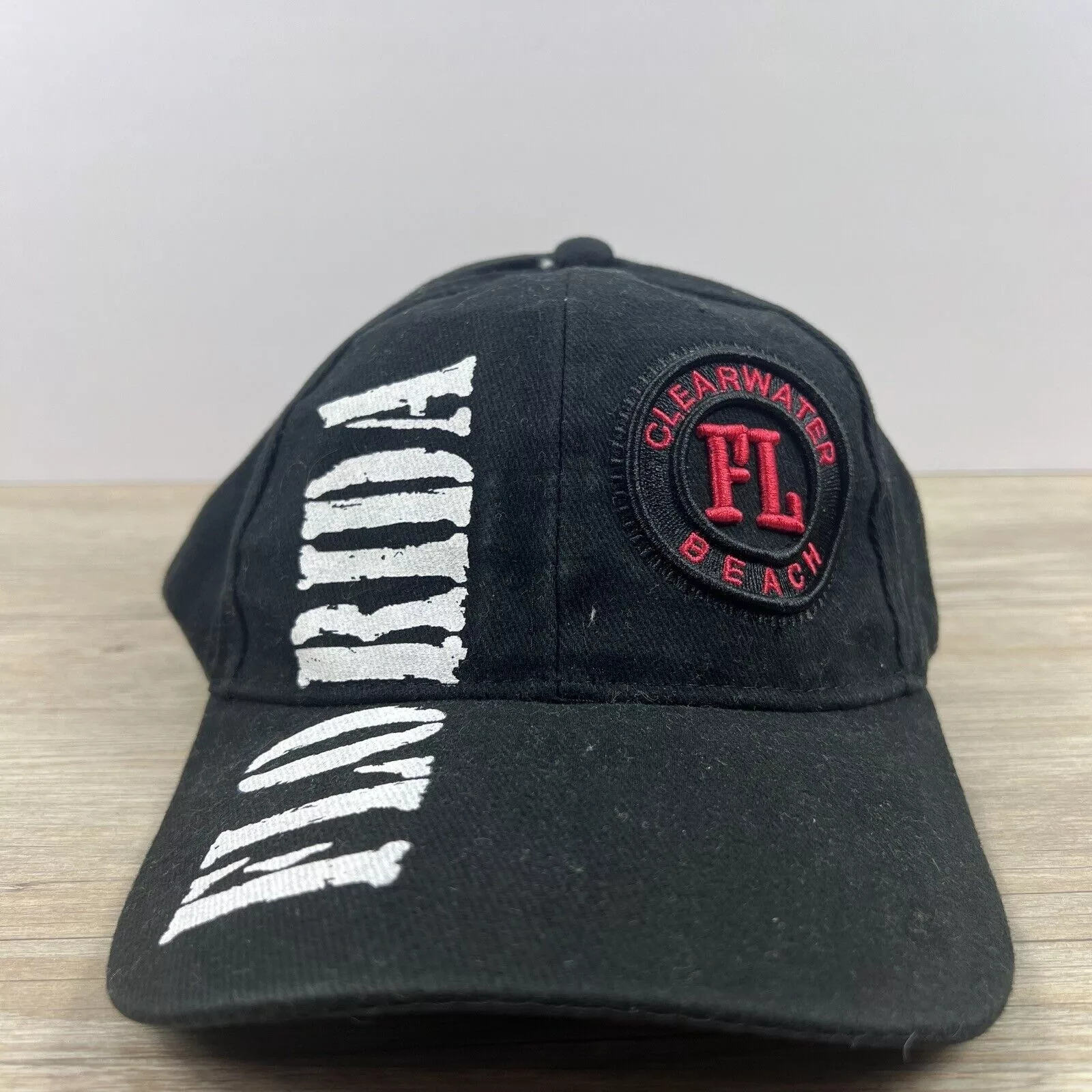 Other Hats Other Clearwater Beach Hat Florida Snapback Hat Black Adjustable H