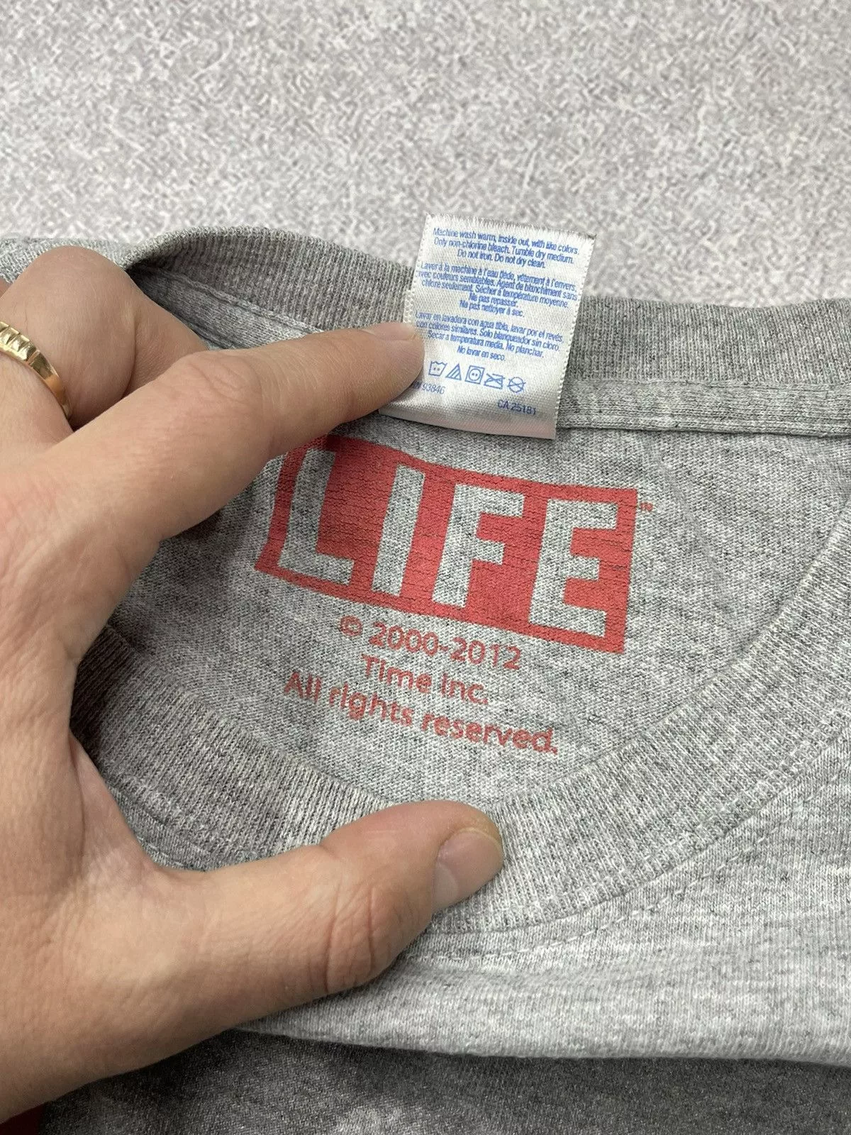 Grailed Short Sleeve T Shirts Grailed × Vintage Legend Muhammad Ali T Shirt Grey Big Logo Y2K Boxing Size XL Gray