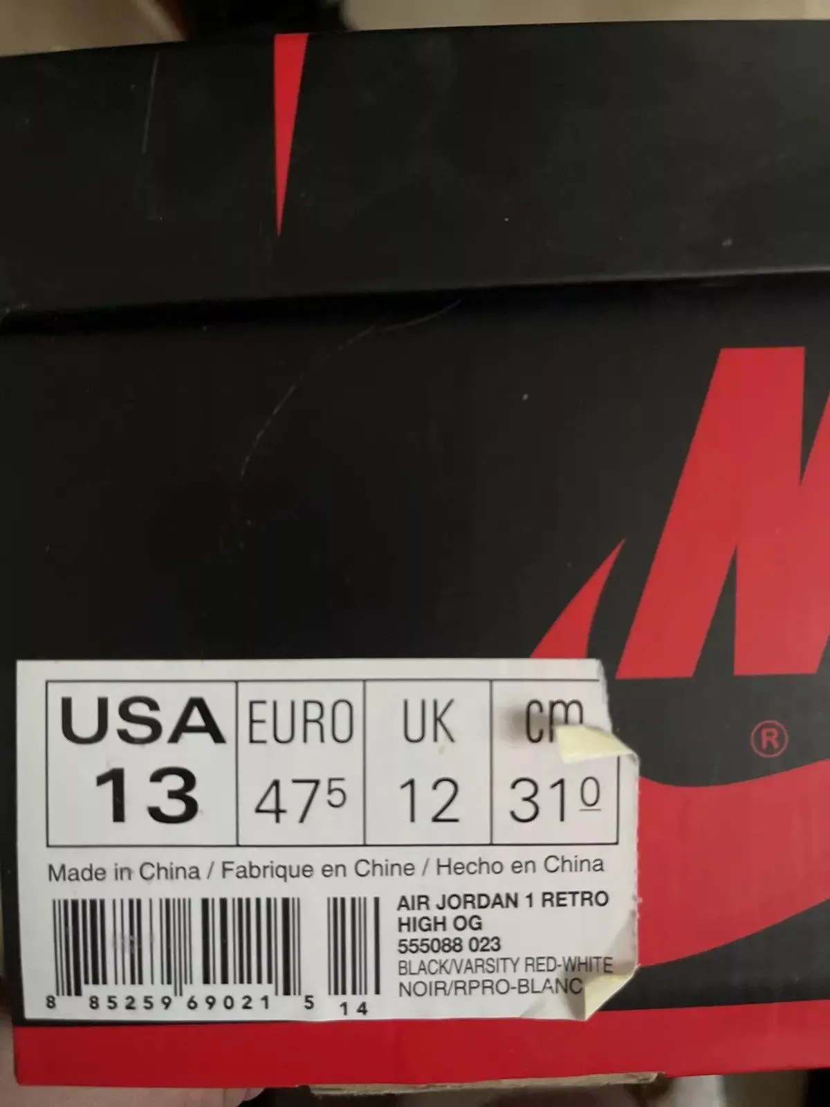 Jordan Brand Hi Top Sneakers Jordan Brand Jordan 1 Bred Retro High OG2 Multi