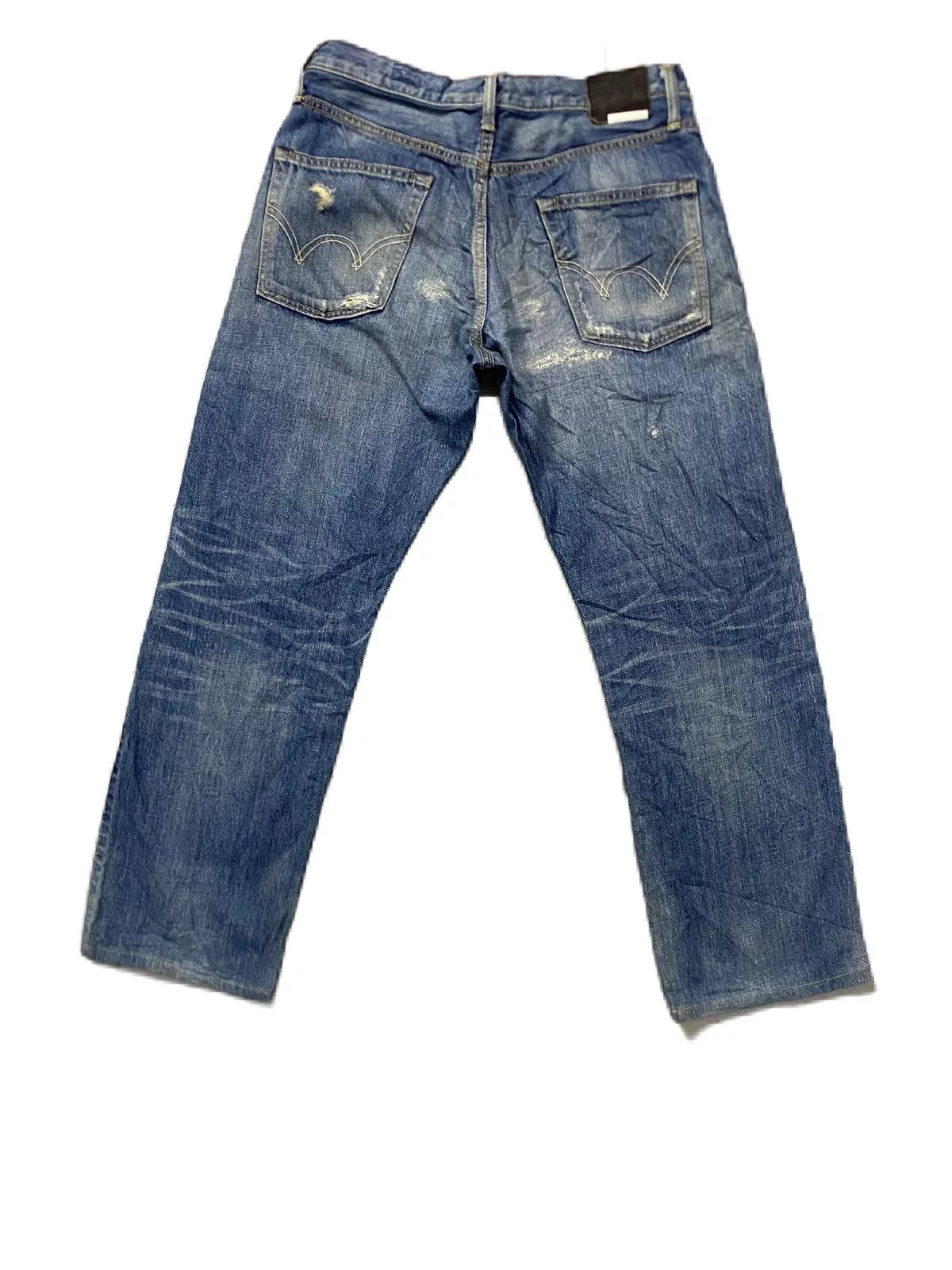 Edwin Denim Edwin × Kapital EDWIN BLACK LABEL DISTRESS DESIGN GRUNGE STYLE Blue