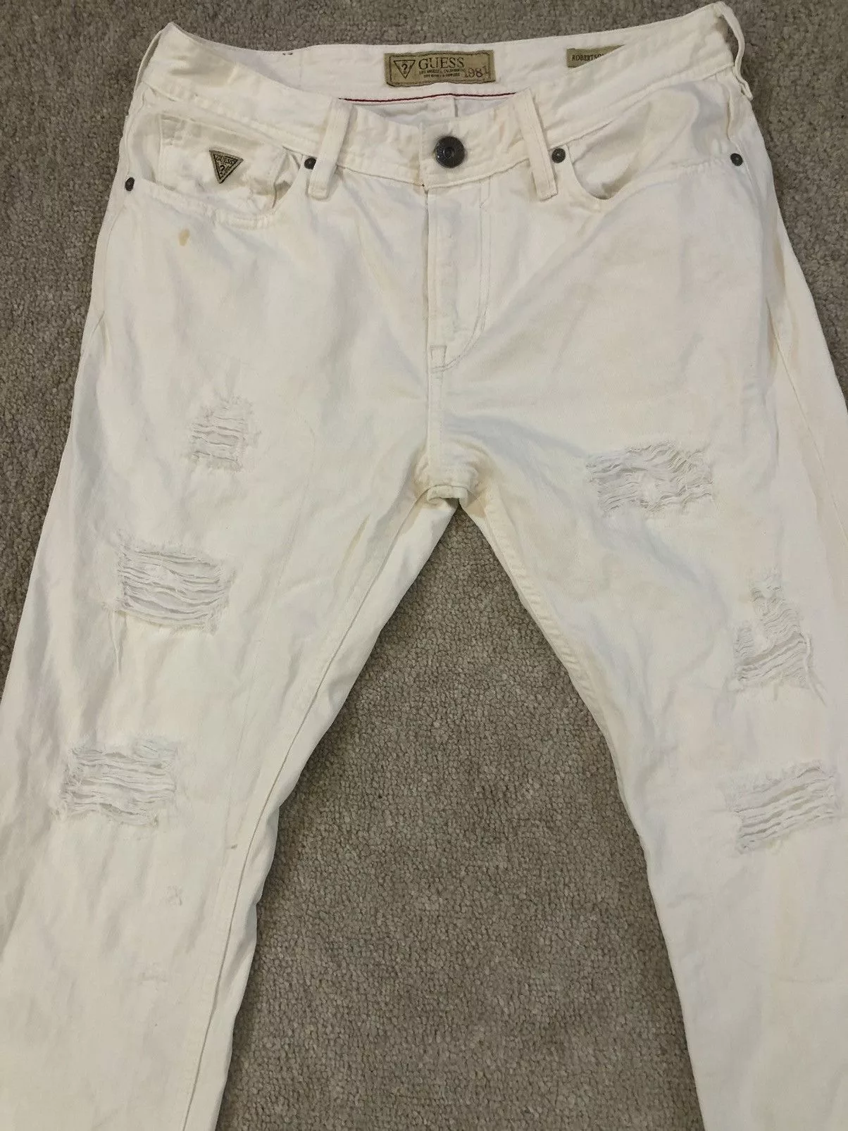Guess Denim Guess Distressed Denim jeans White