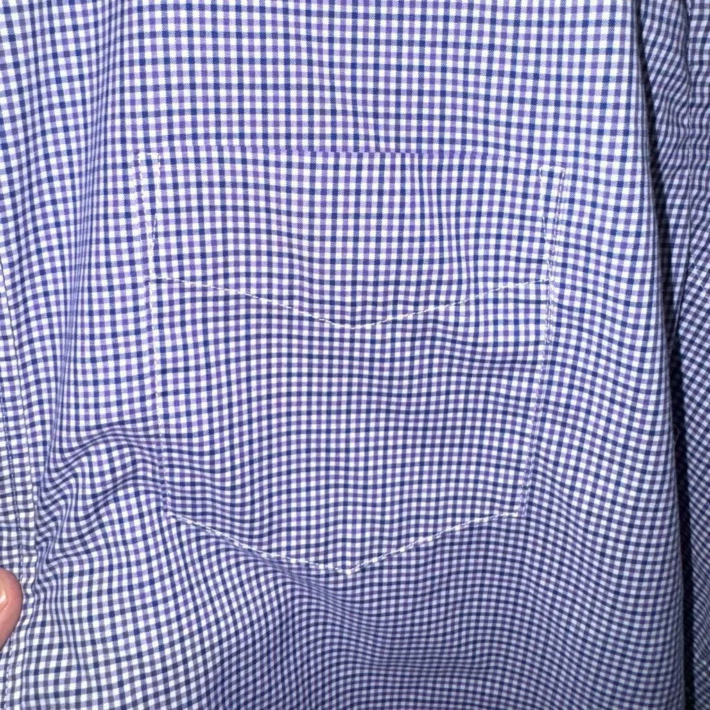 UNTUCKit Shirts Button Ups UntuckIt Purple & Navy Check Button Down Shirt Size XL